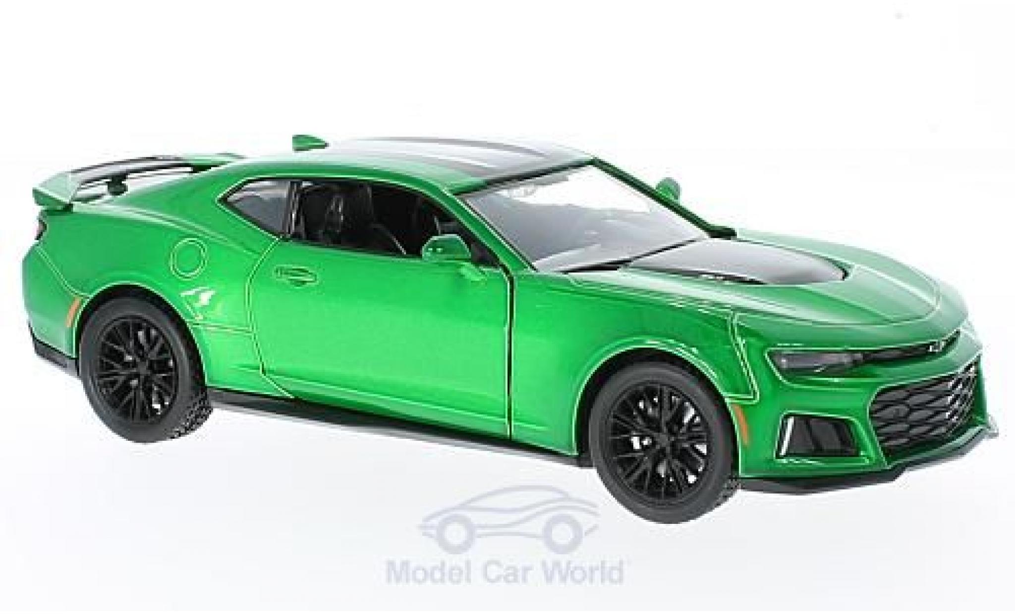 Chevrolet Camaro ZL1 1/24 Motormax ZL1 metallic green 2017 diecast model cars