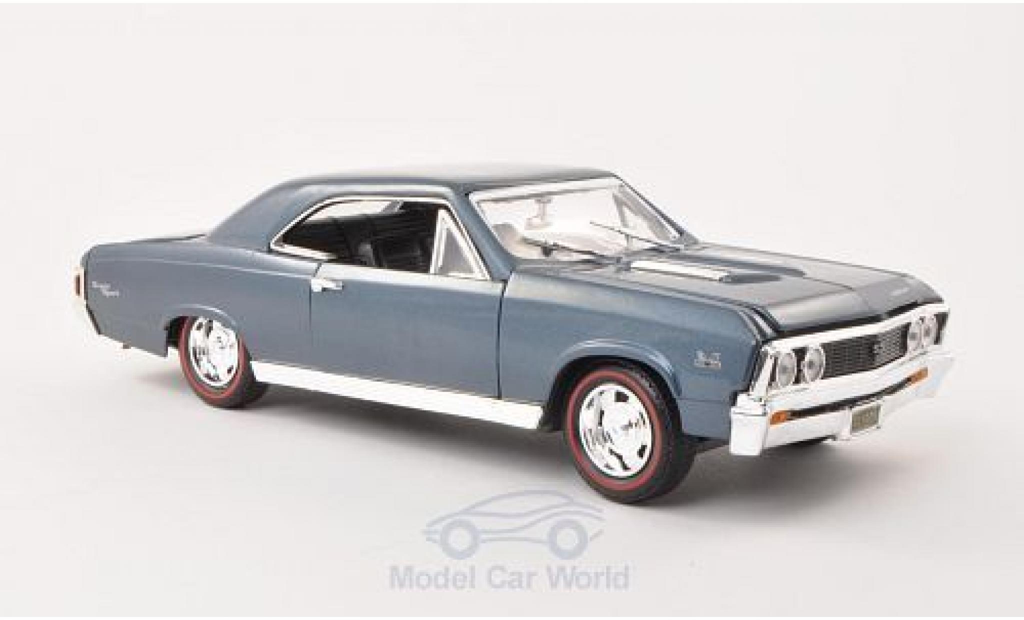 Chevrolet Chevelle 1967 1/18 Motormax SS 396 metallic blue 1967 diecast model cars