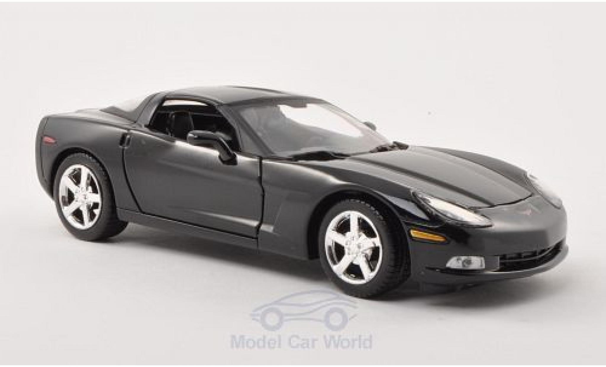 Chevrolet Corvette C6 1/24 Motormax (C6) black 2005 diecast model cars