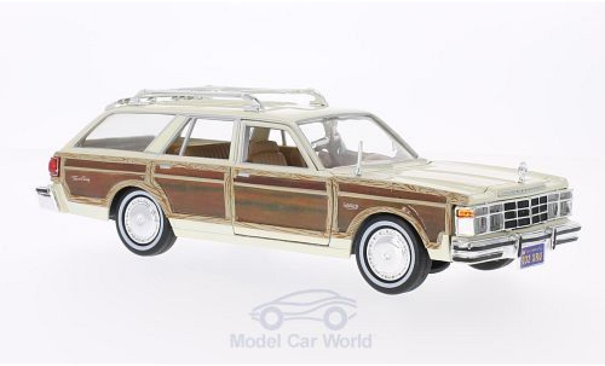 Chrysler Le Baron 1/24 Motormax Town & Country beige/Holzoptik 1979 ohne Vitrine diecast model cars