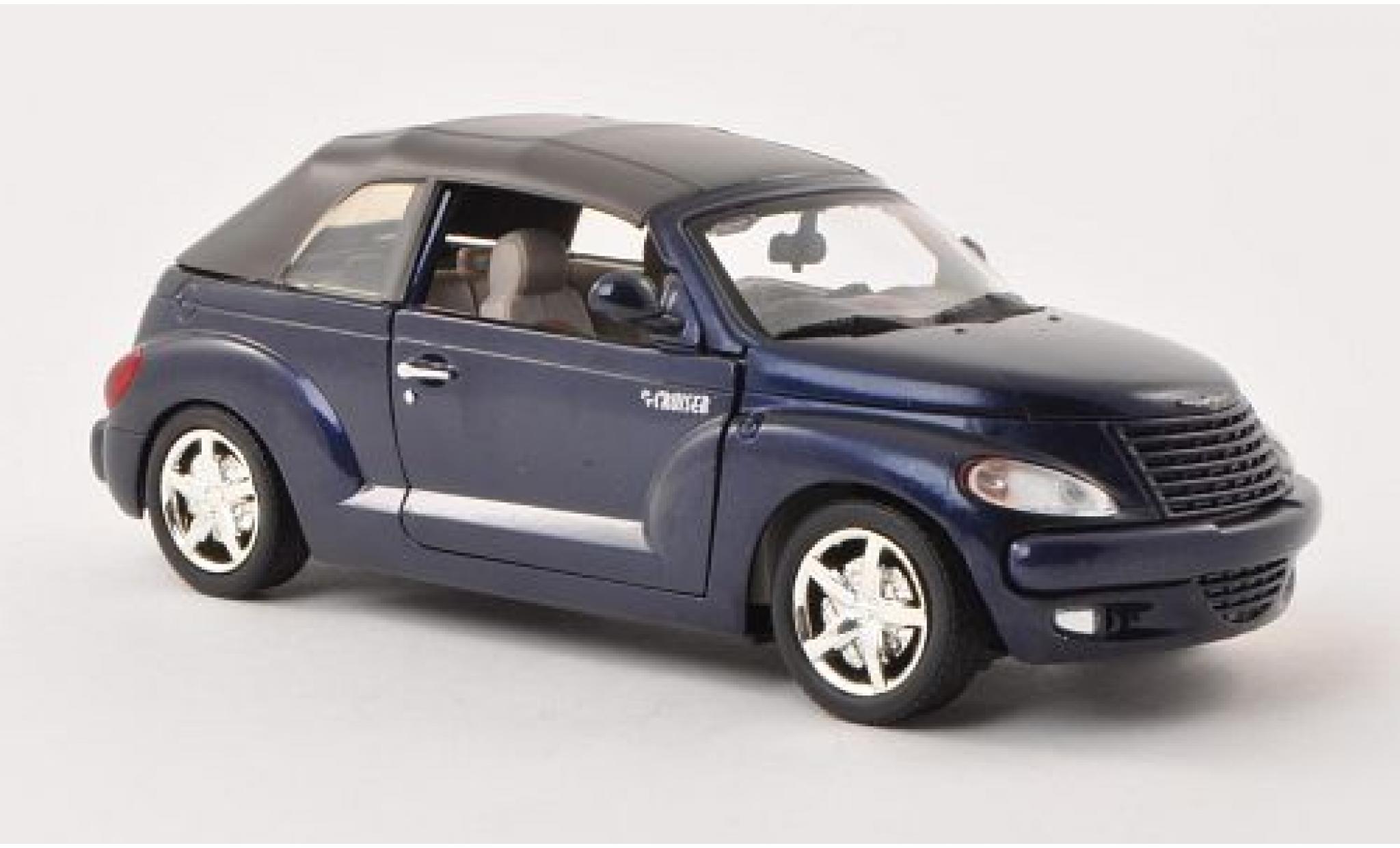 Chrysler PT Cruiser 1/24 Motormax Convertible metallic blue sans Vitrine diecast model cars