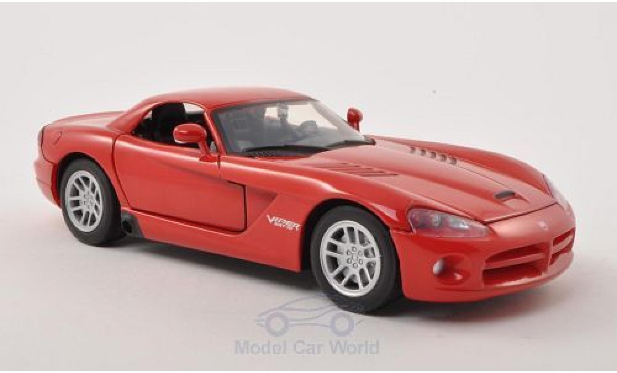 Dodge Viper 1/24 Motormax SRT-10 Hard Top red 2003 ohne Vitrine diecast model cars