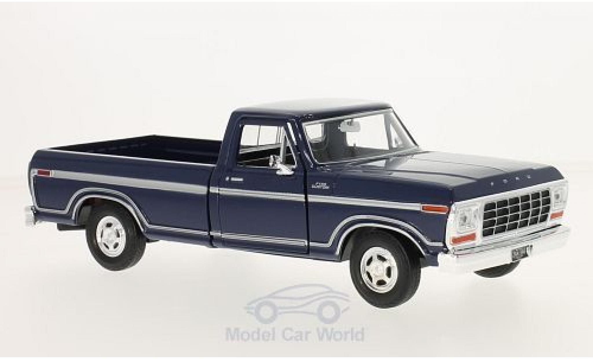 Ford F-1 1/24 Motormax 50 Custom blue 1979 diecast model cars