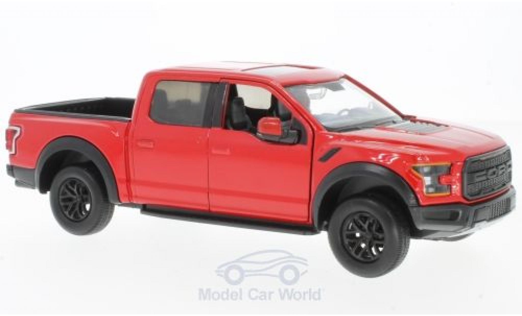 Ford F-1 1/24 Motormax 50 Raptor red 2017 diecast model cars