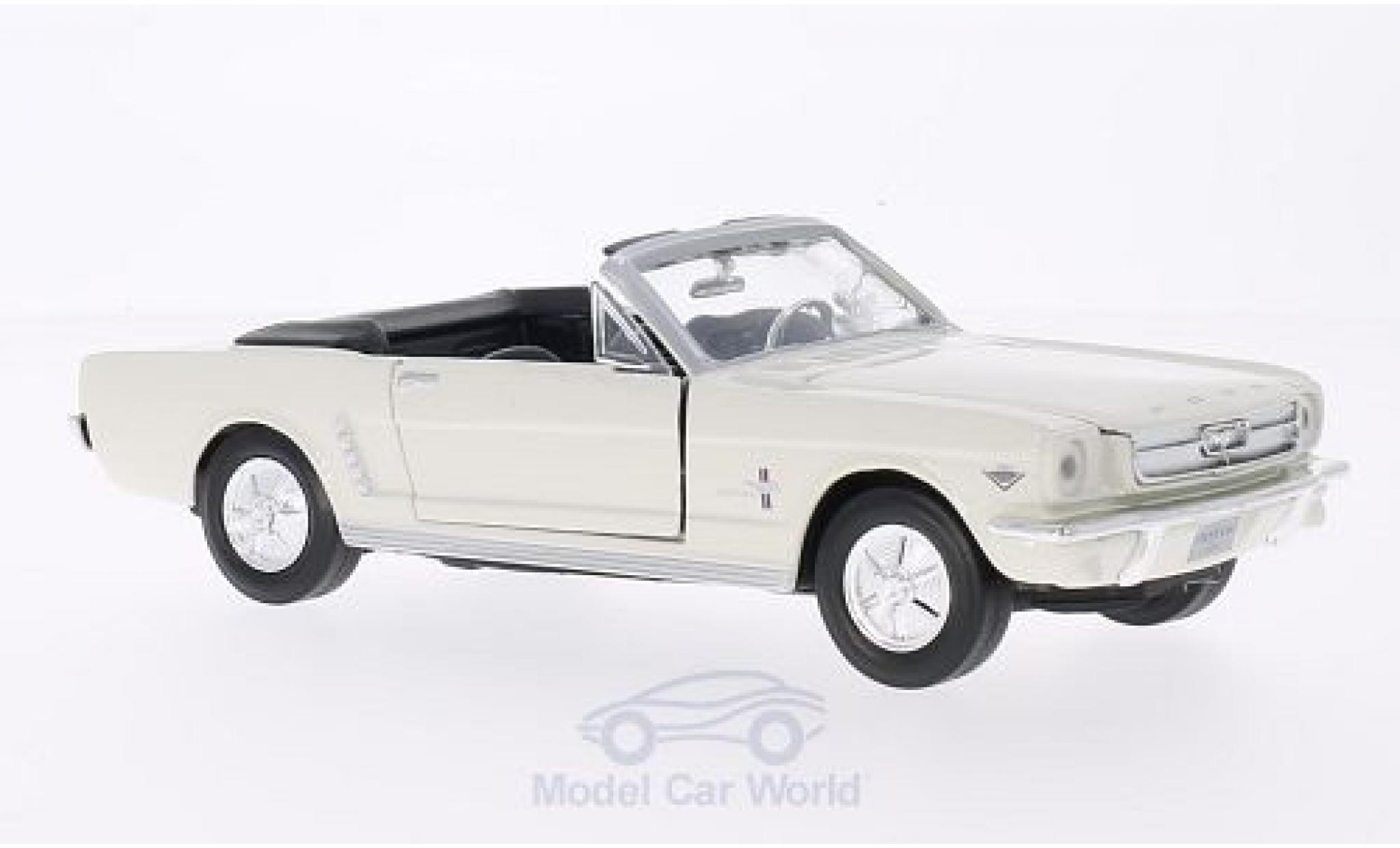 Ford Mustang 1/24 Motormax Convertible beige 1964 diecast model cars