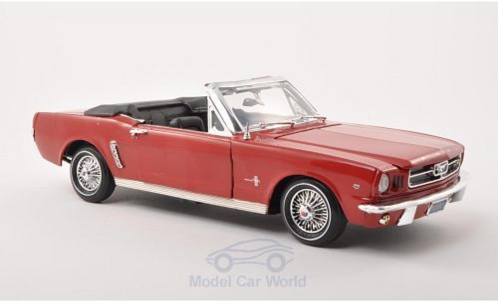 Ford Mustang 1/18 Motormax Convertible red 1964 diecast model cars