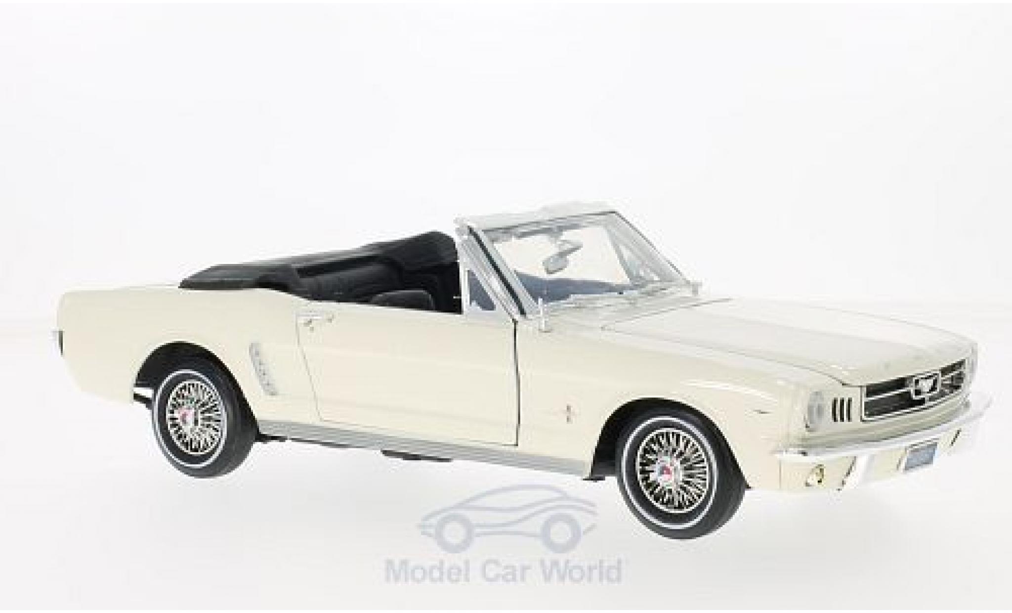 Ford Mustang 1/18 Motormax Convertible white 1964 diecast model cars