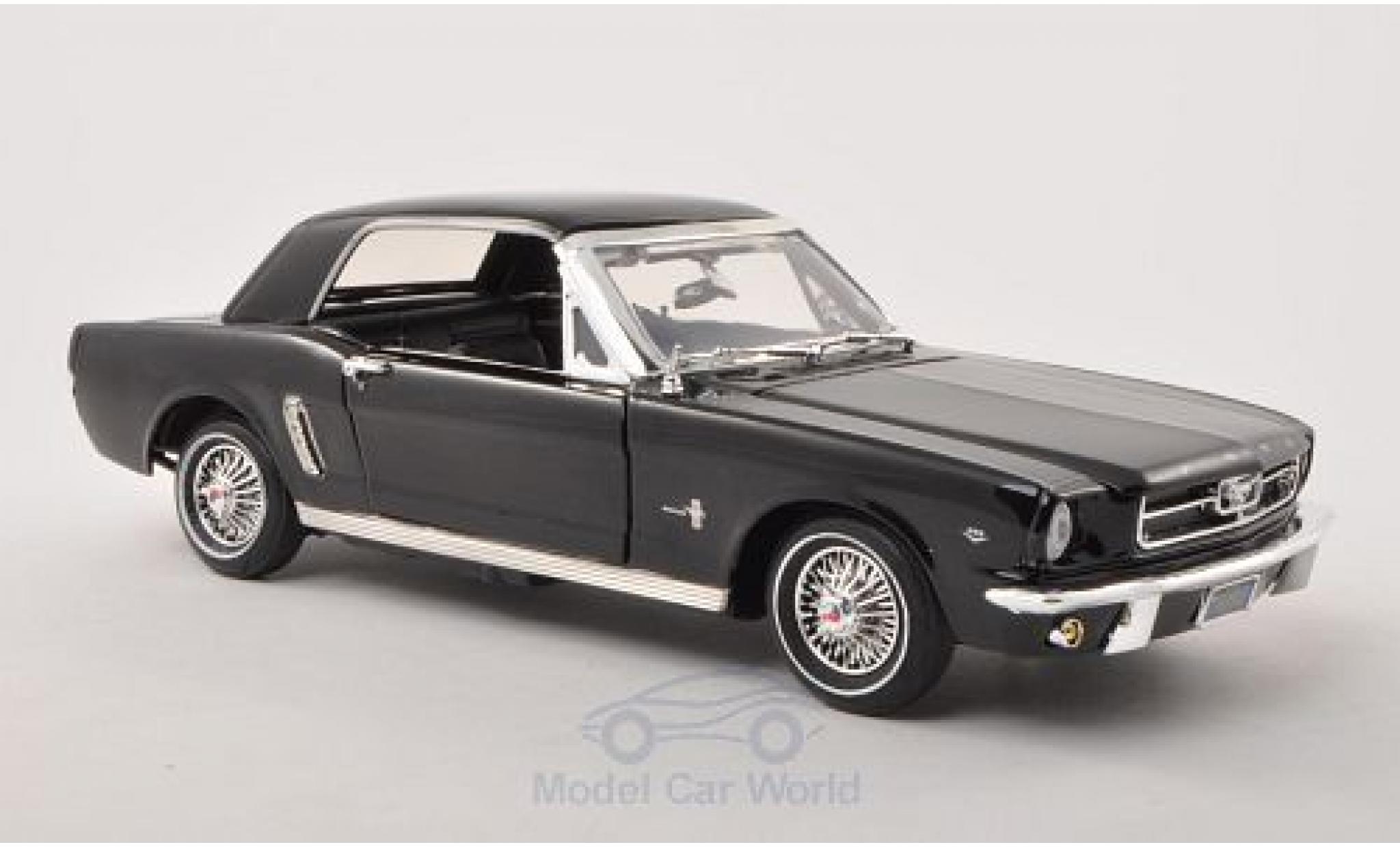 Ford Mustang 1/18 Motormax Hardtop black 1964 diecast model cars