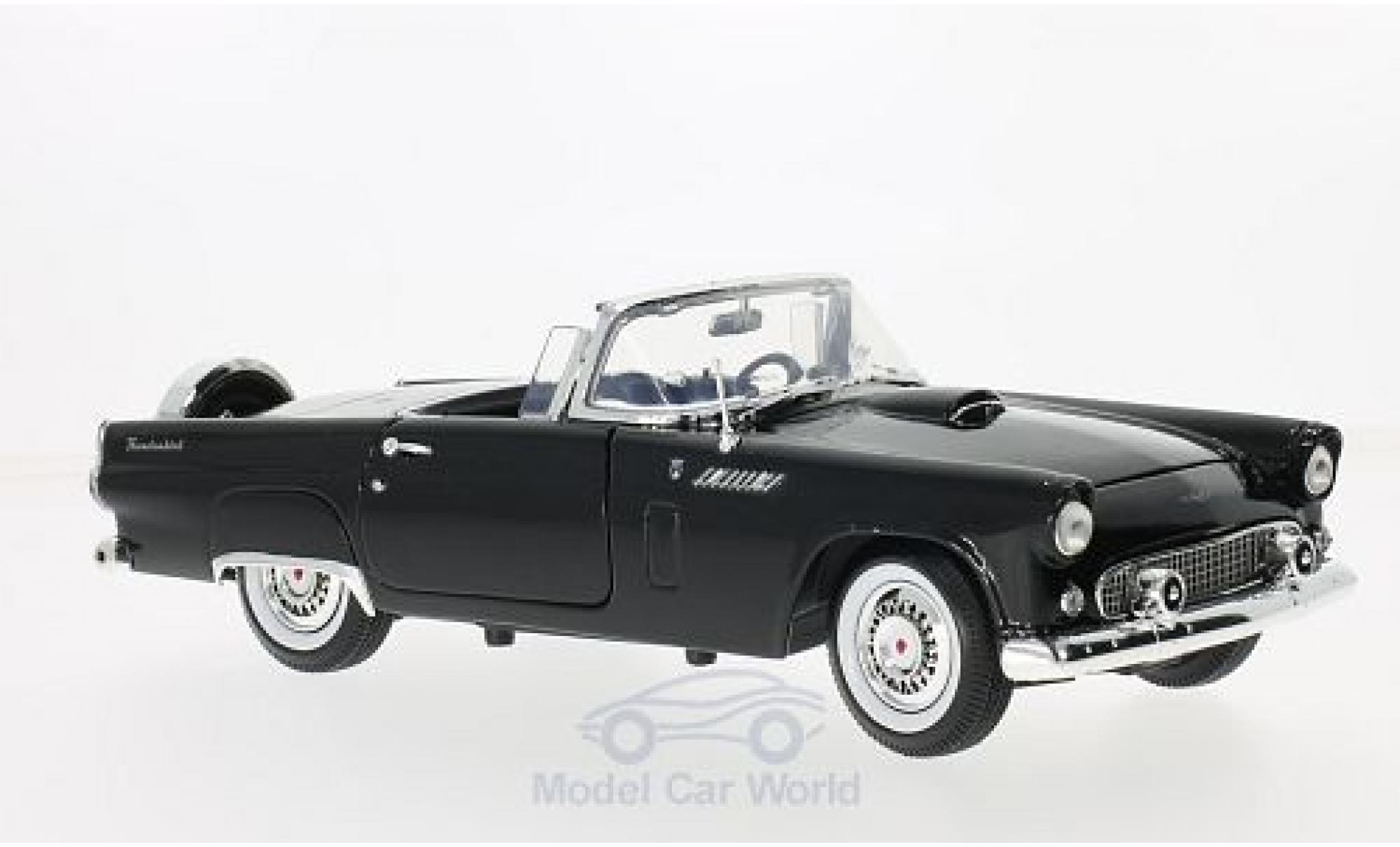Ford Thunderbird 1956 1/18 Motormax Convertible black 1956 diecast model cars