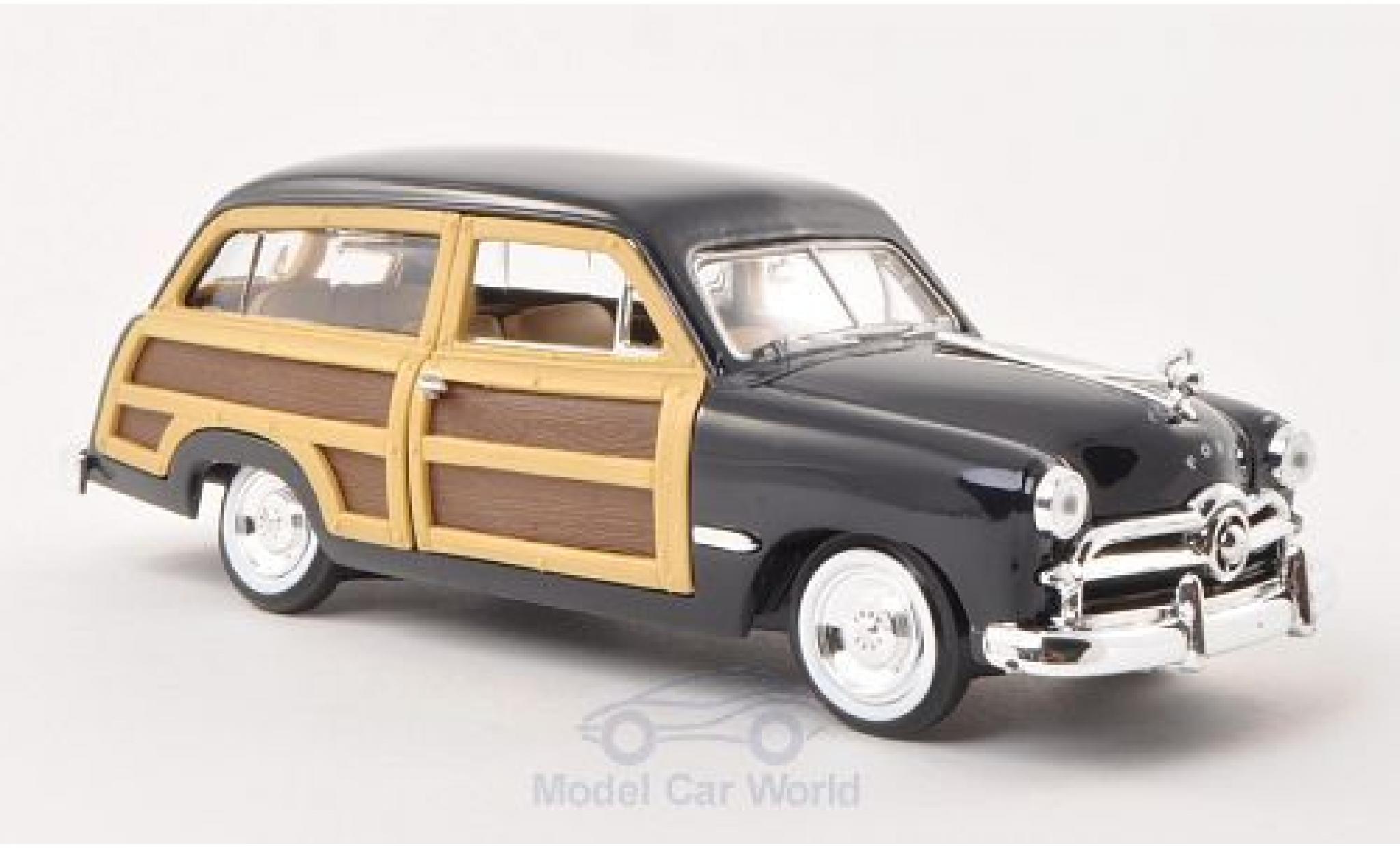 Ford Woody 1/24 Motormax Wagon blue/Holzoptik 1949 ohne Vitrine diecast model cars