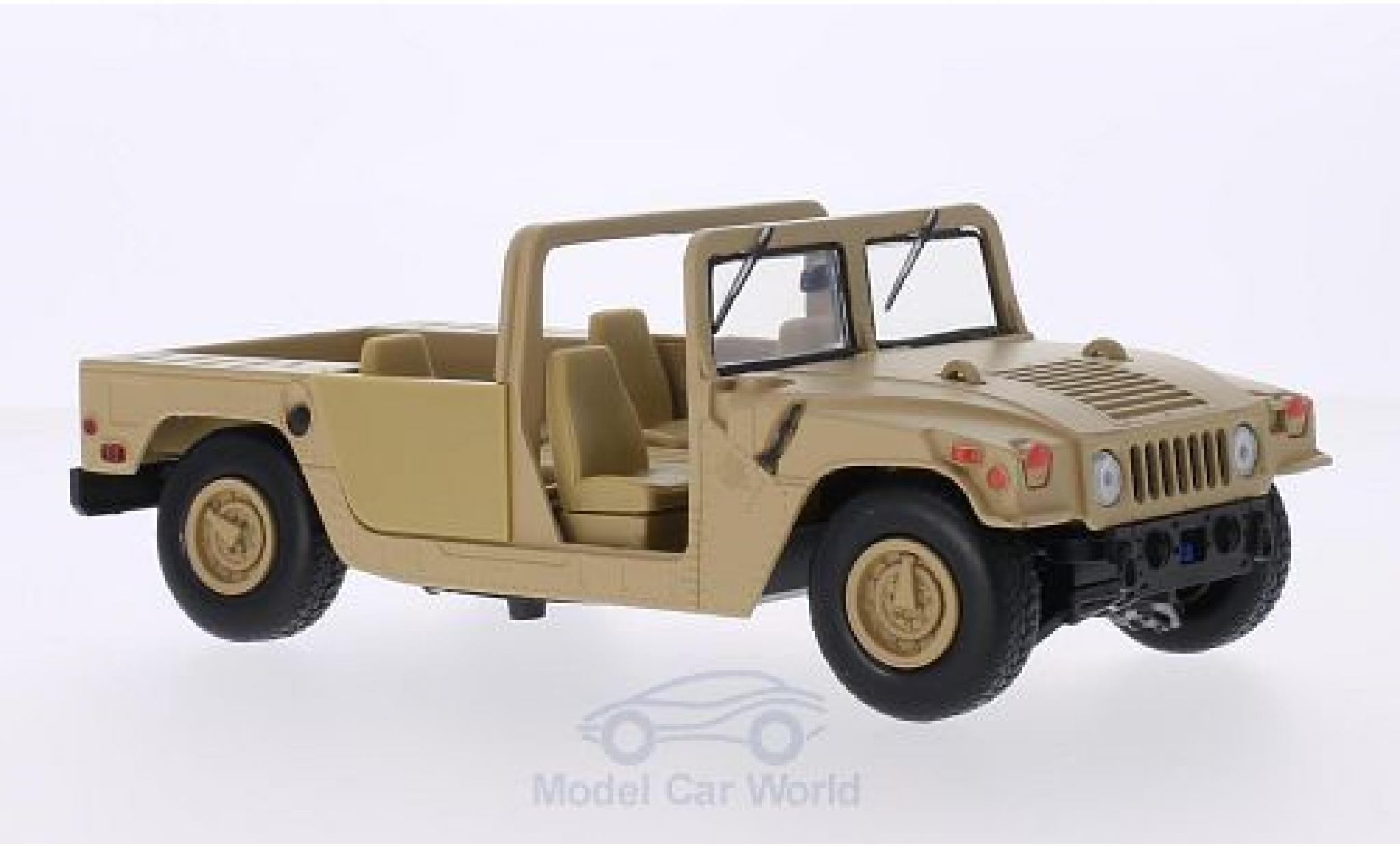 Hummer Humvee 1/24 Motormax matt-beige Base Platform diecast model cars