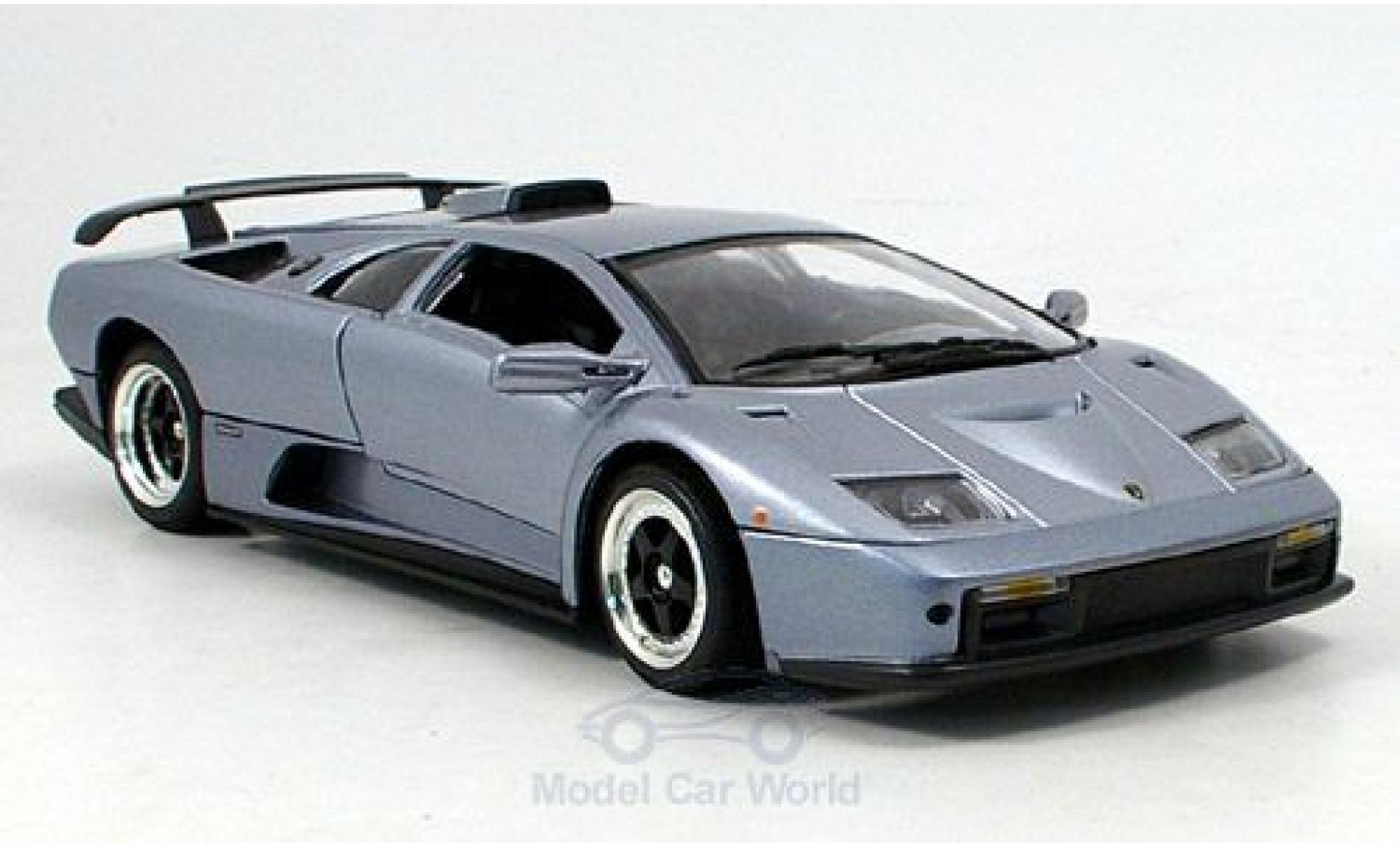Lamborghini Diablo GT 1/18 Motormax GT metallic grey diecast model cars