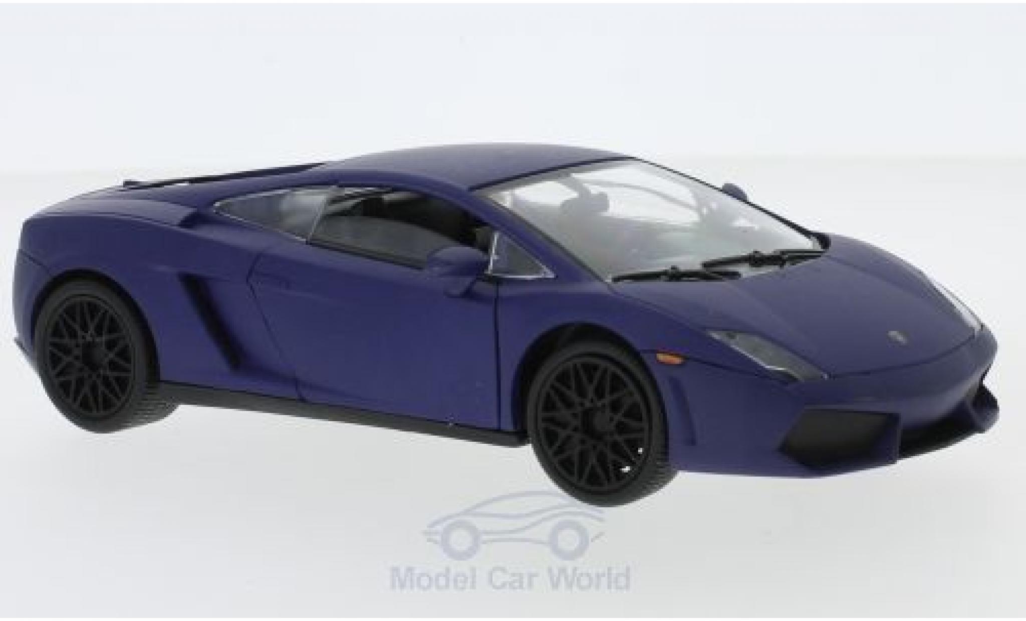 Lamborghini Gallardo 1/24 Motormax LP 560-4 matt-blue 2008 diecast model cars
