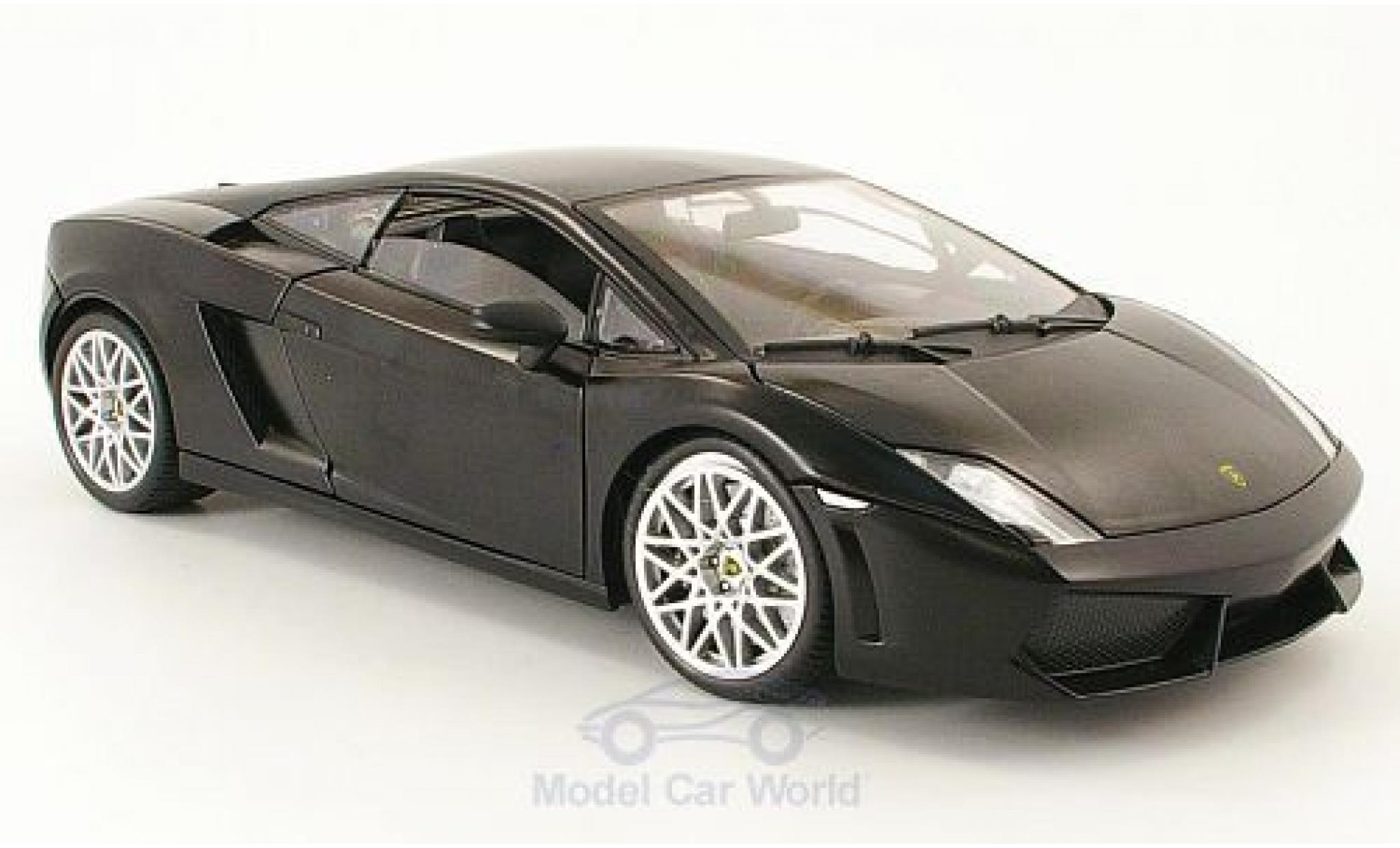 Lamborghini Gallardo LP560-4 1/18 Motormax matt-black diecast model cars