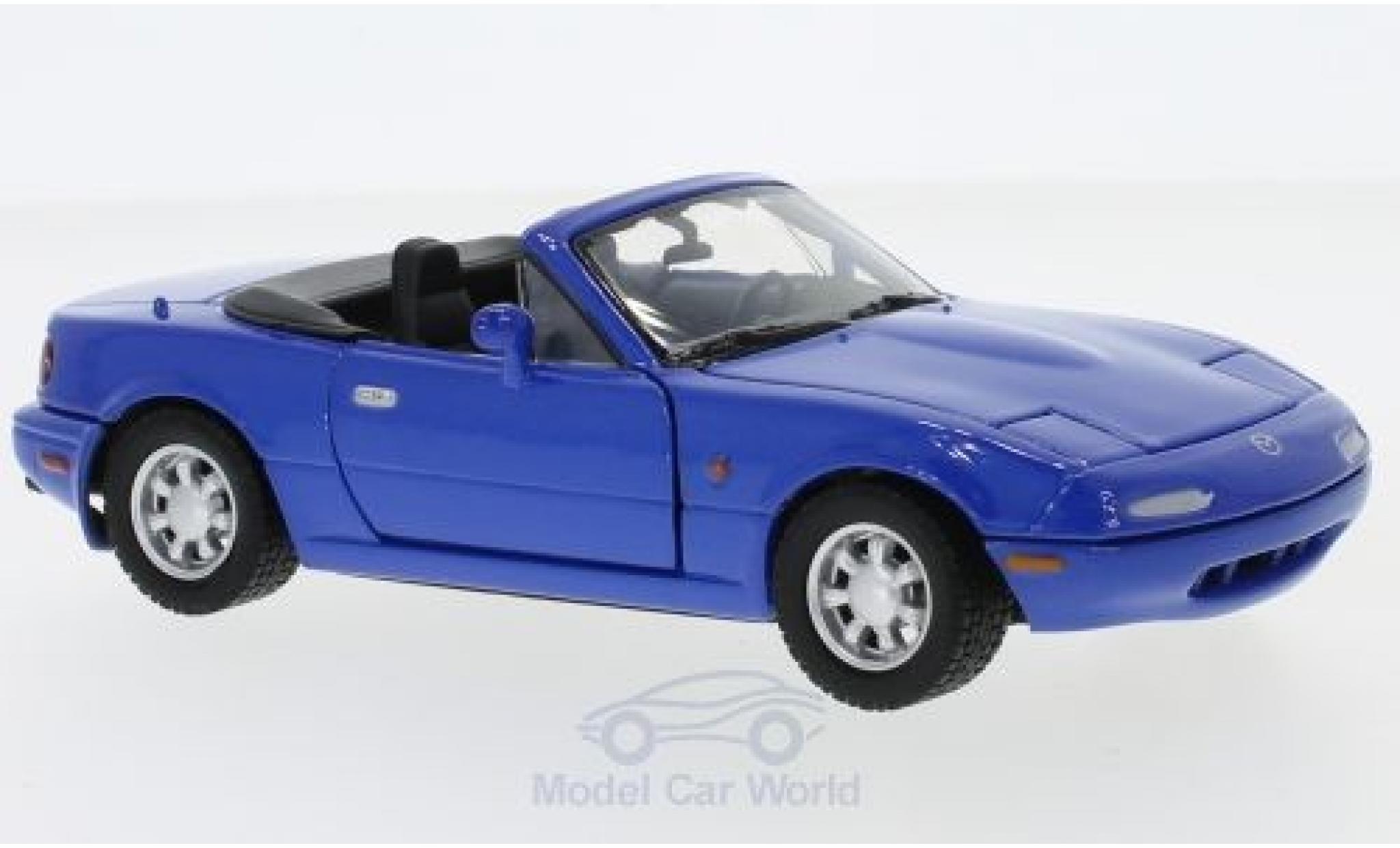 Mazda MX 1/24 Motormax -5 Miata blue diecast model cars
