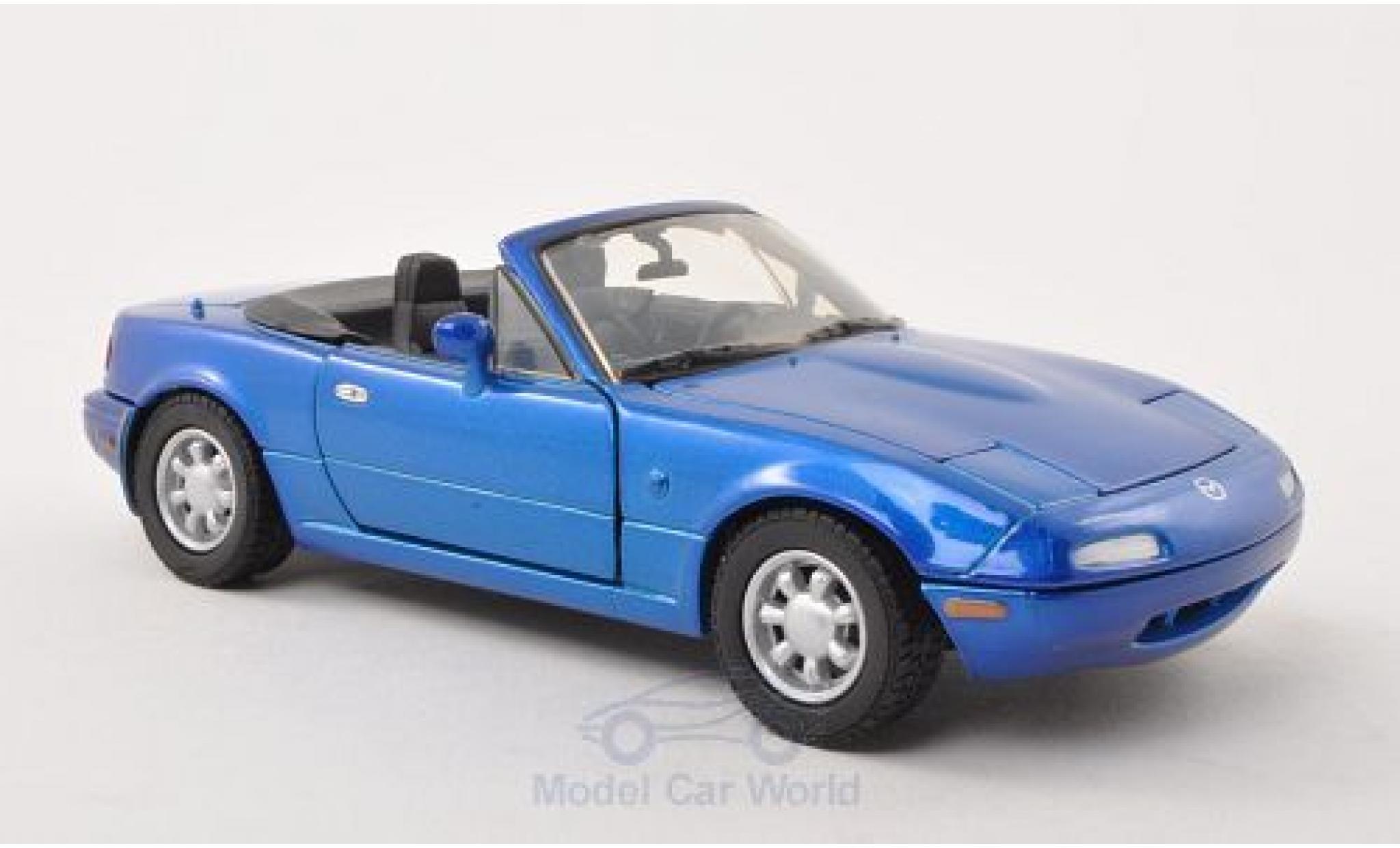 Mazda MX 1/24 Motormax -5 Miata metallic blue diecast model cars