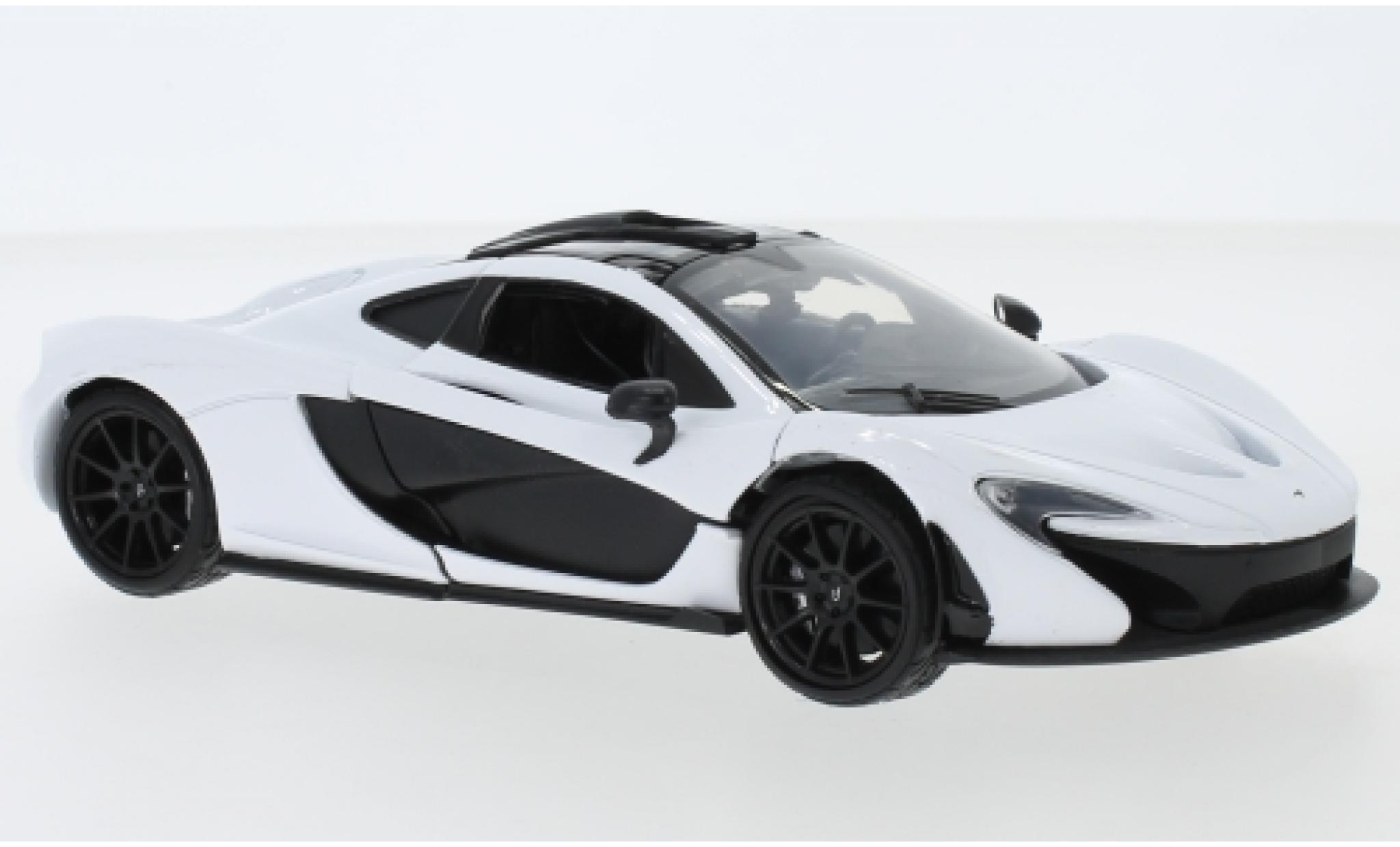 McLaren P1 1/24 Motormax white diecast model cars