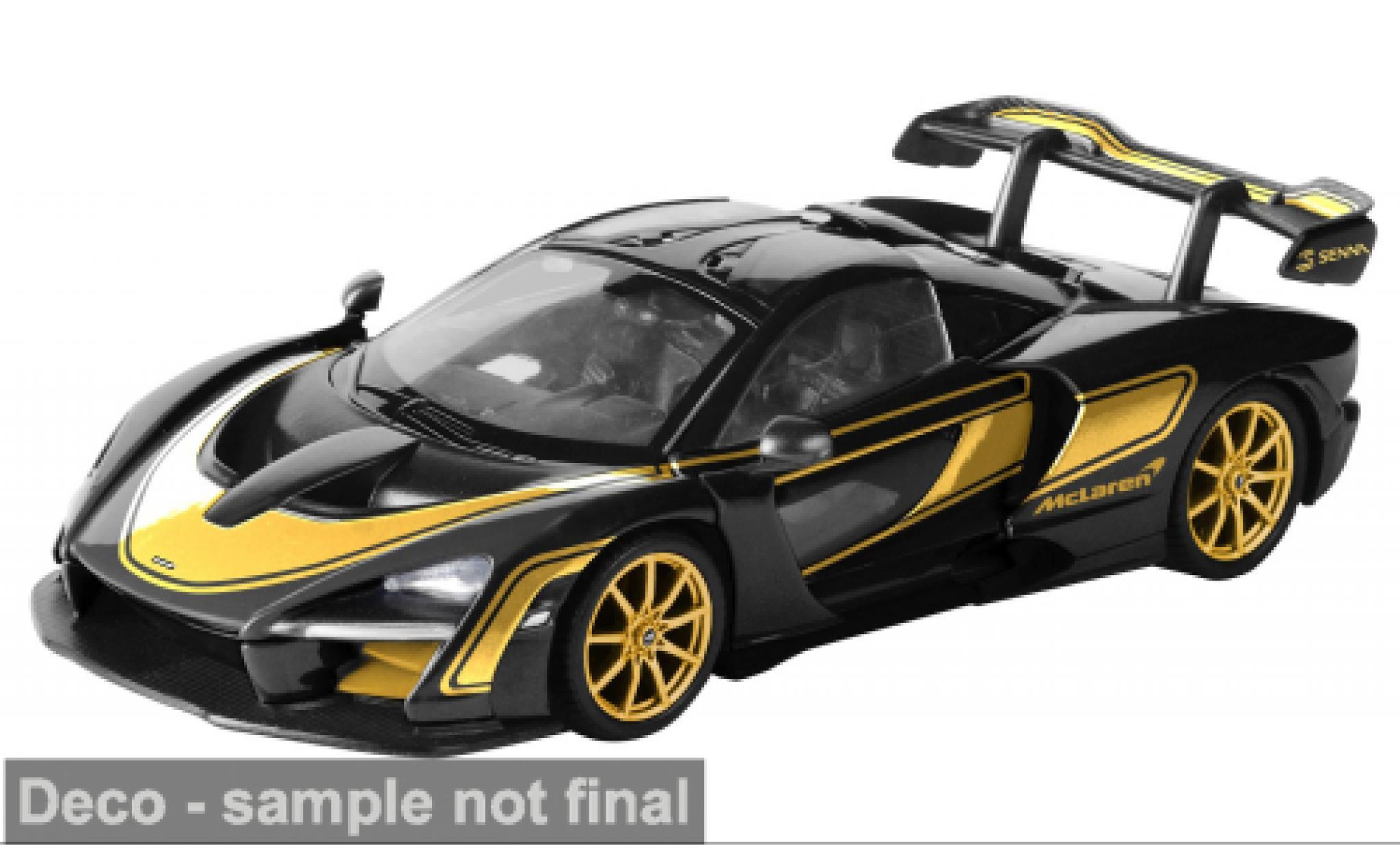 McLaren Senna 1/24 Motormax black/gold 1:24 diecast model cars