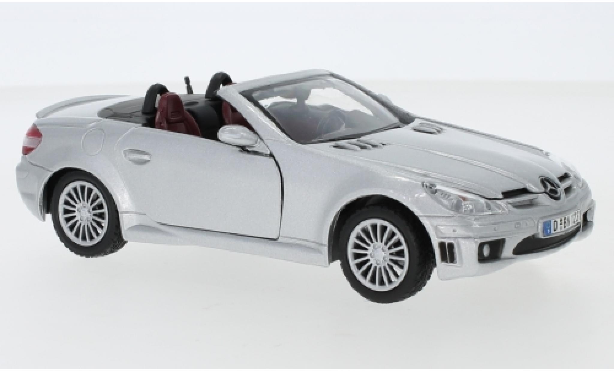 Mercedes Classe SLK 1/24 Motormax SLK 55 AMG (R171) grey diecast model cars