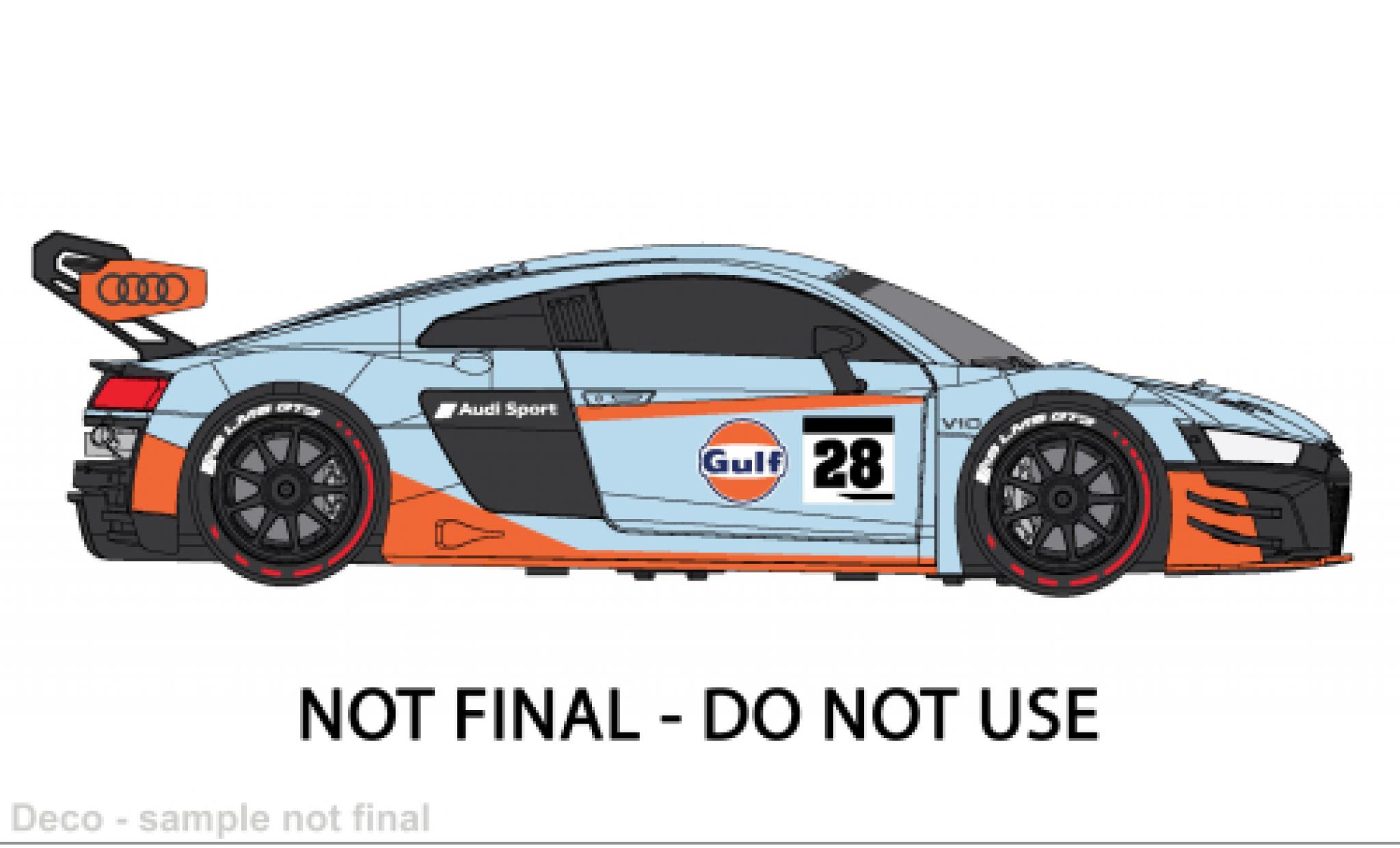 Audi R8 1/24 Motormax LMS GT3 Gulf diecast model cars
