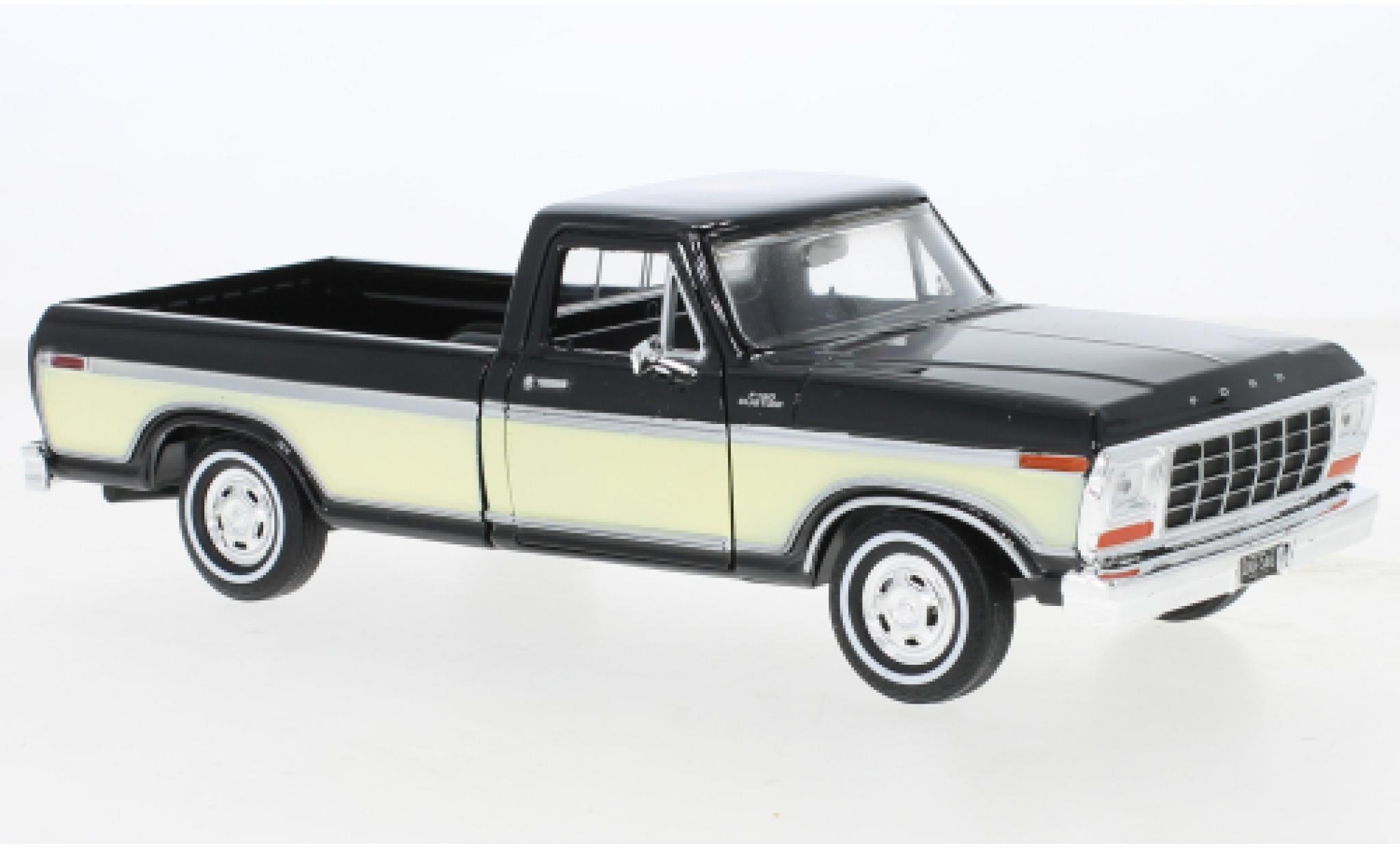 Ford F-1 1/24 Motormax 50 Custom black/beige 1979 diecast model cars