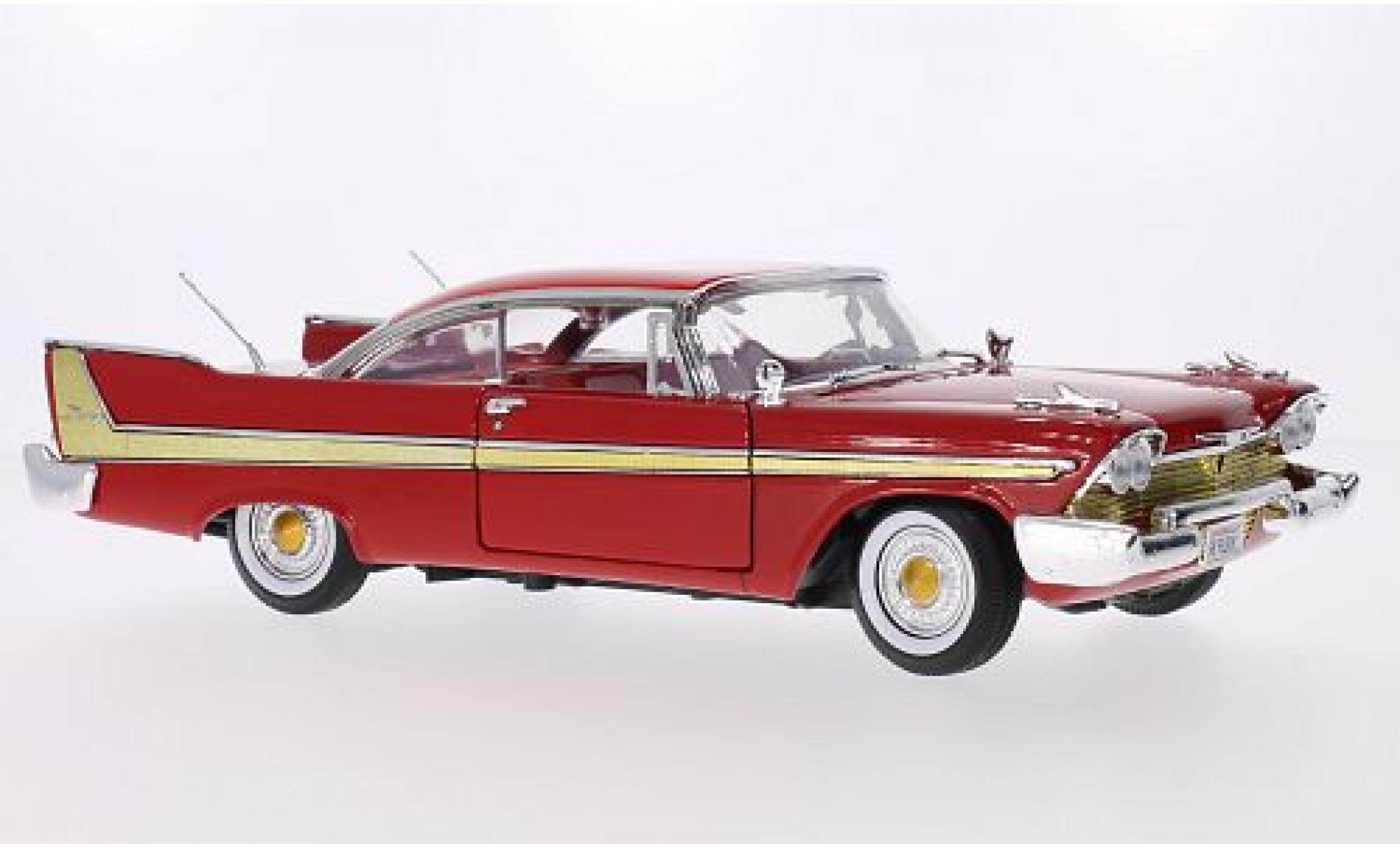 Plymouth Fury 1/18 Motormax red 1958 diecast model cars
