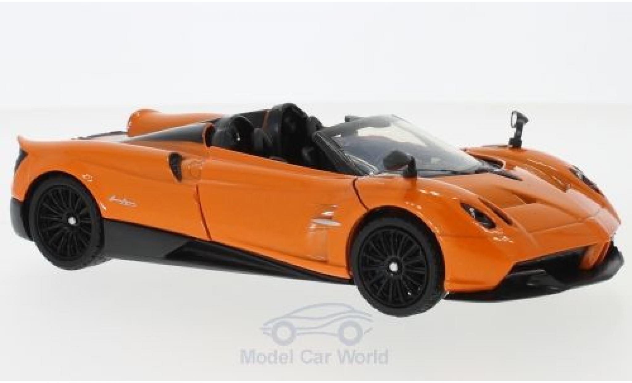 Pagani Huayra 1/24 Motormax Roadster metallic orange diecast model cars