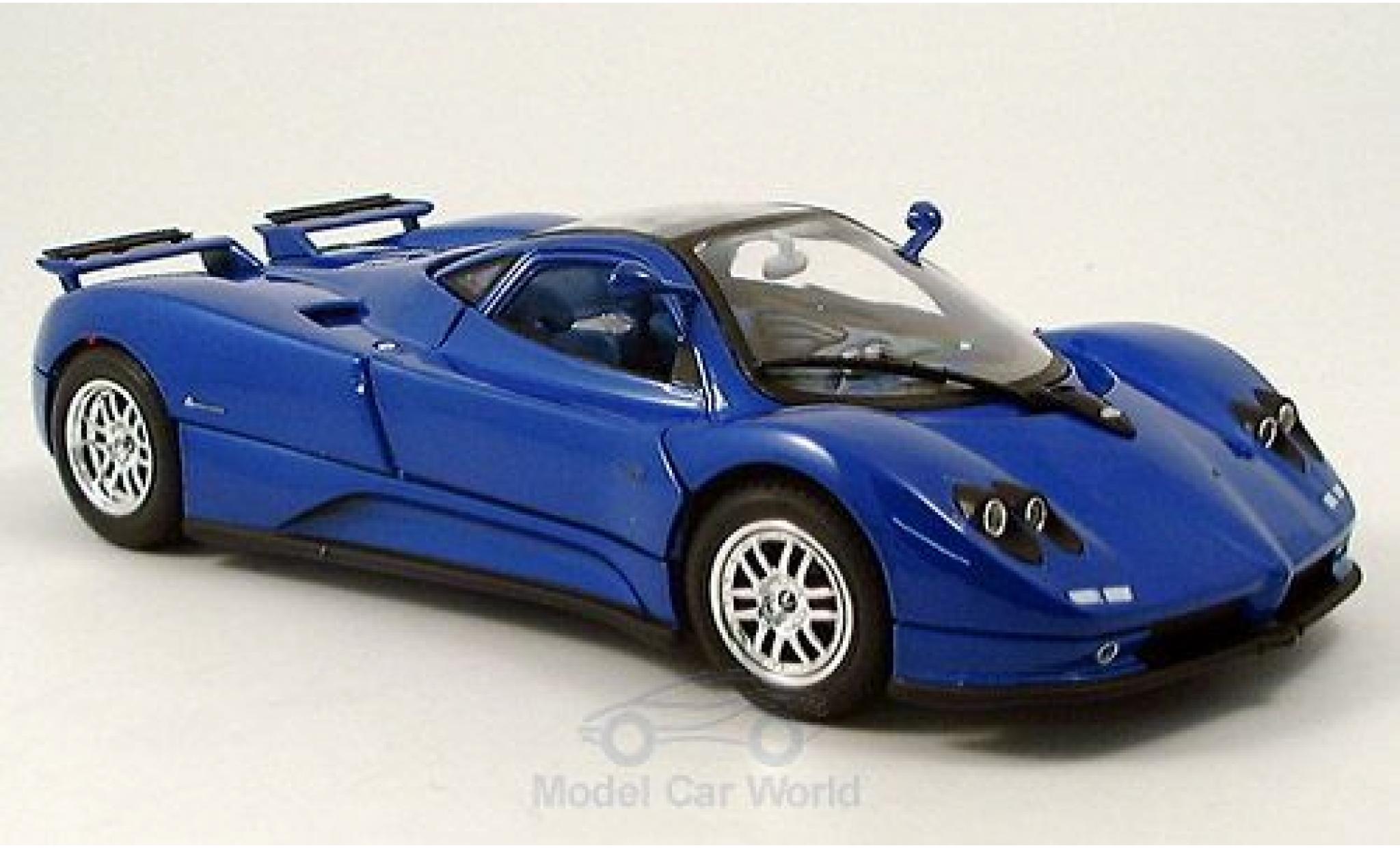 Pagani Zonda C12 1/18 Motormax C12 metallic blue 2004 diecast model cars