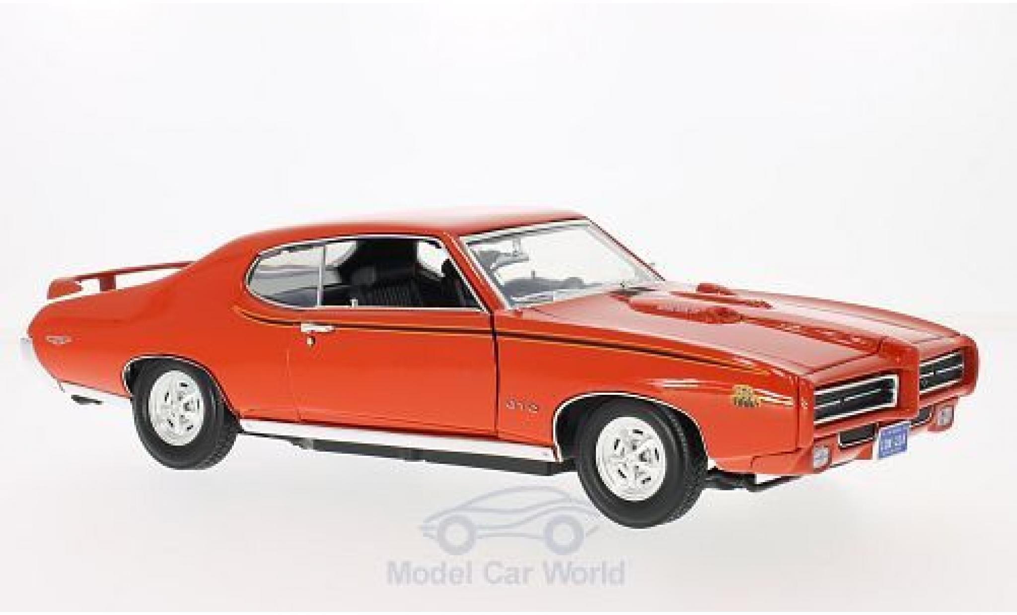 Pontiac GTO 1/18 Motormax Judge orange 1969 diecast model cars