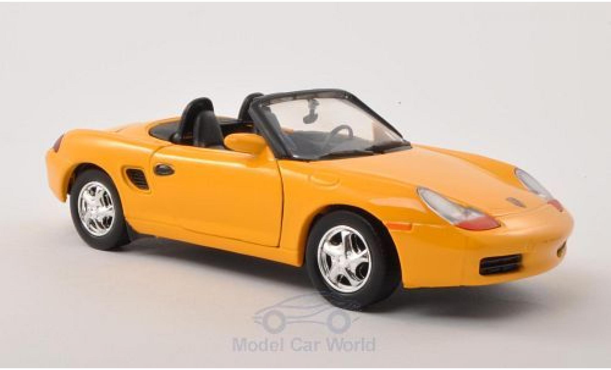 Porsche Boxster 1/24 Motormax (986) yellow diecast model cars