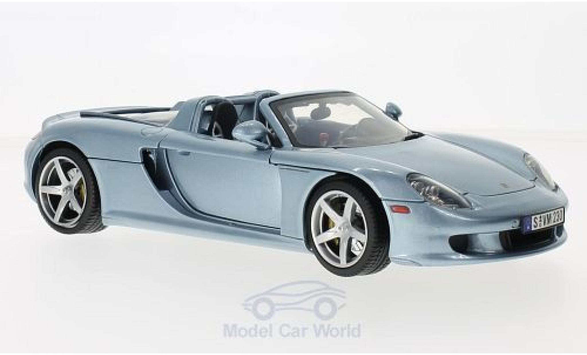 Porsche Carrera GT 1/18 Motormax metallic blue 2004 diecast model cars