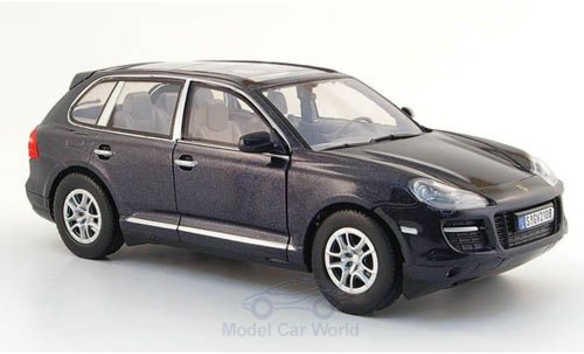 Porsche Cayenne 1/24 Motormax metallic black ohne Vitrine diecast model cars