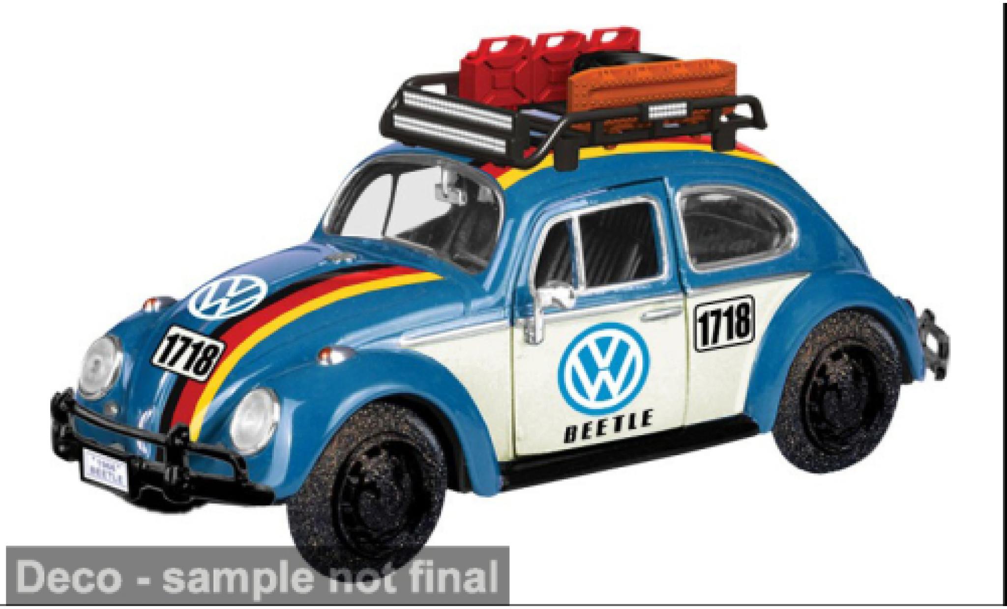 Volkswagen Beetle 1/24 Motormax blue/Dekor 1966 1:24 diecast model cars