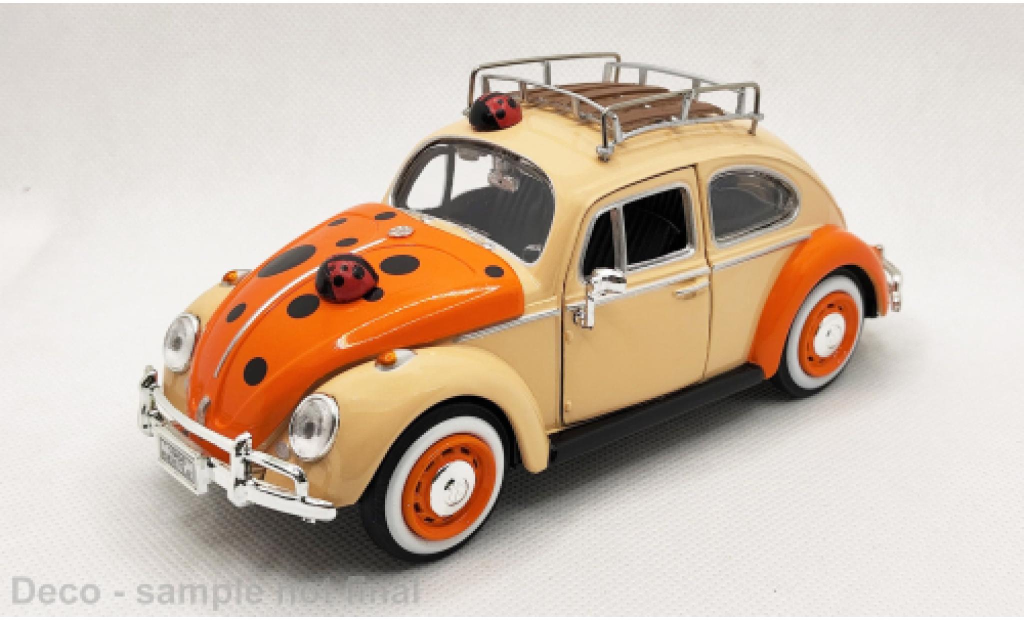 Volkswagen Beetle 1/24 Motormax orange/orange 1966 1:24 diecast model cars