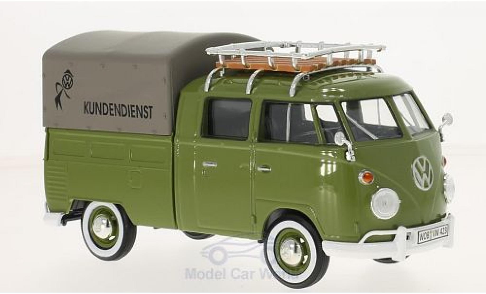 Volkswagen T1 A 1/24 Motormax Kundendienst Pick Up mit Dachgep&auml;cktr&auml;ger diecast model cars