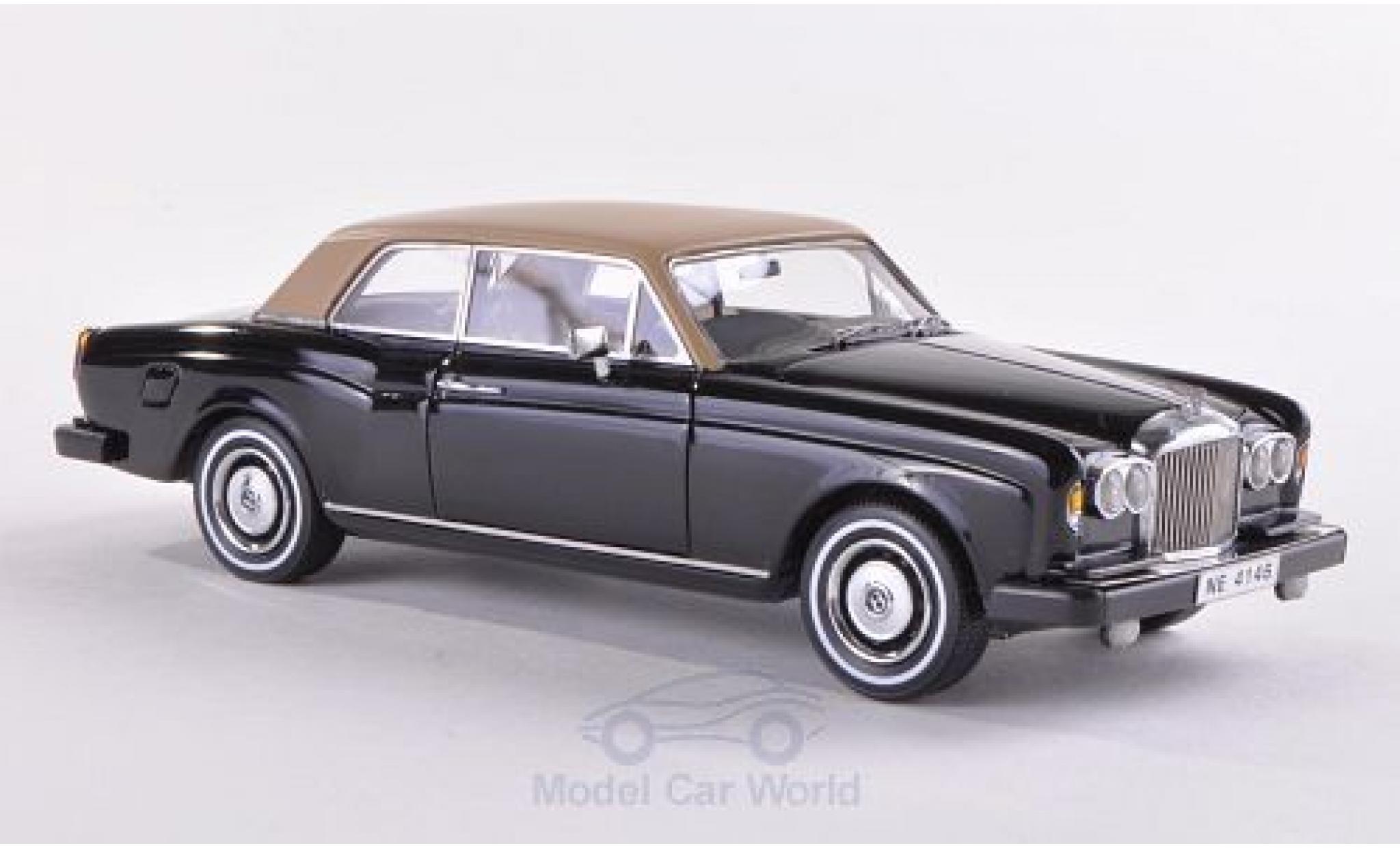 Bentley Corniche 1/43 Neo FHC black/beige RHD 1977 diecast model cars