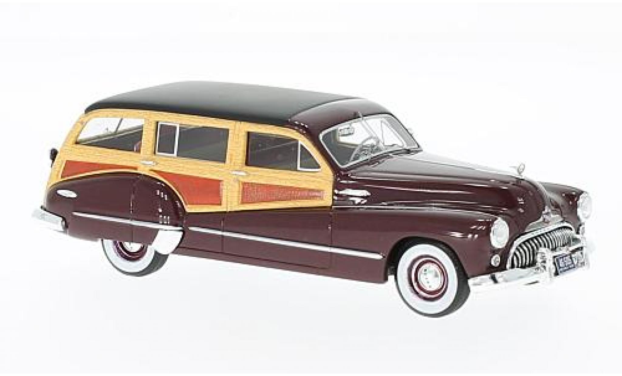 Buick Roadmaster 1/43 Neo 79 Estate Wagon red/Holzoptik 1947 diecast model cars