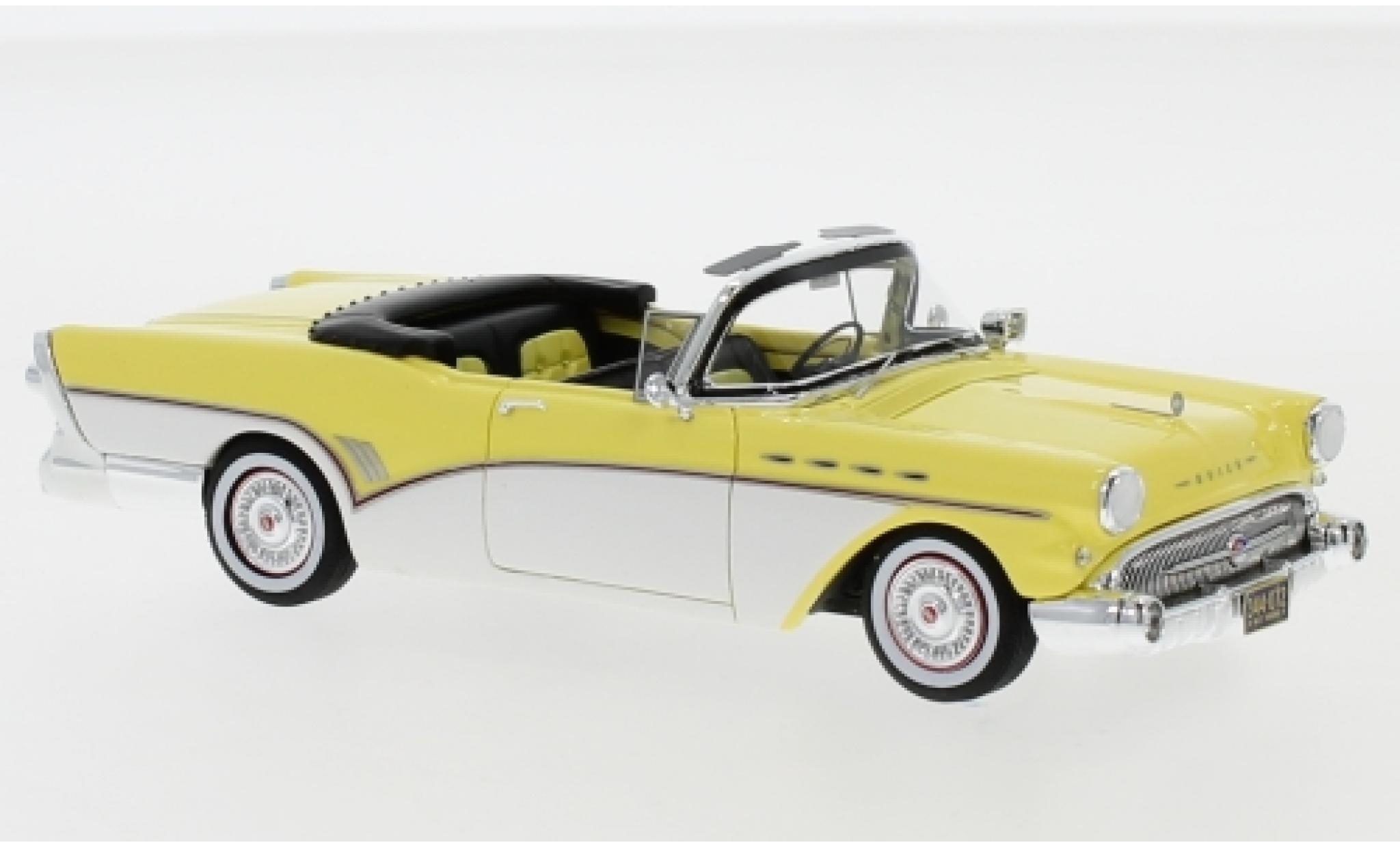 Buick Roadmaster 1/43 Neo Convertible yellow/white 1957 diecast model cars