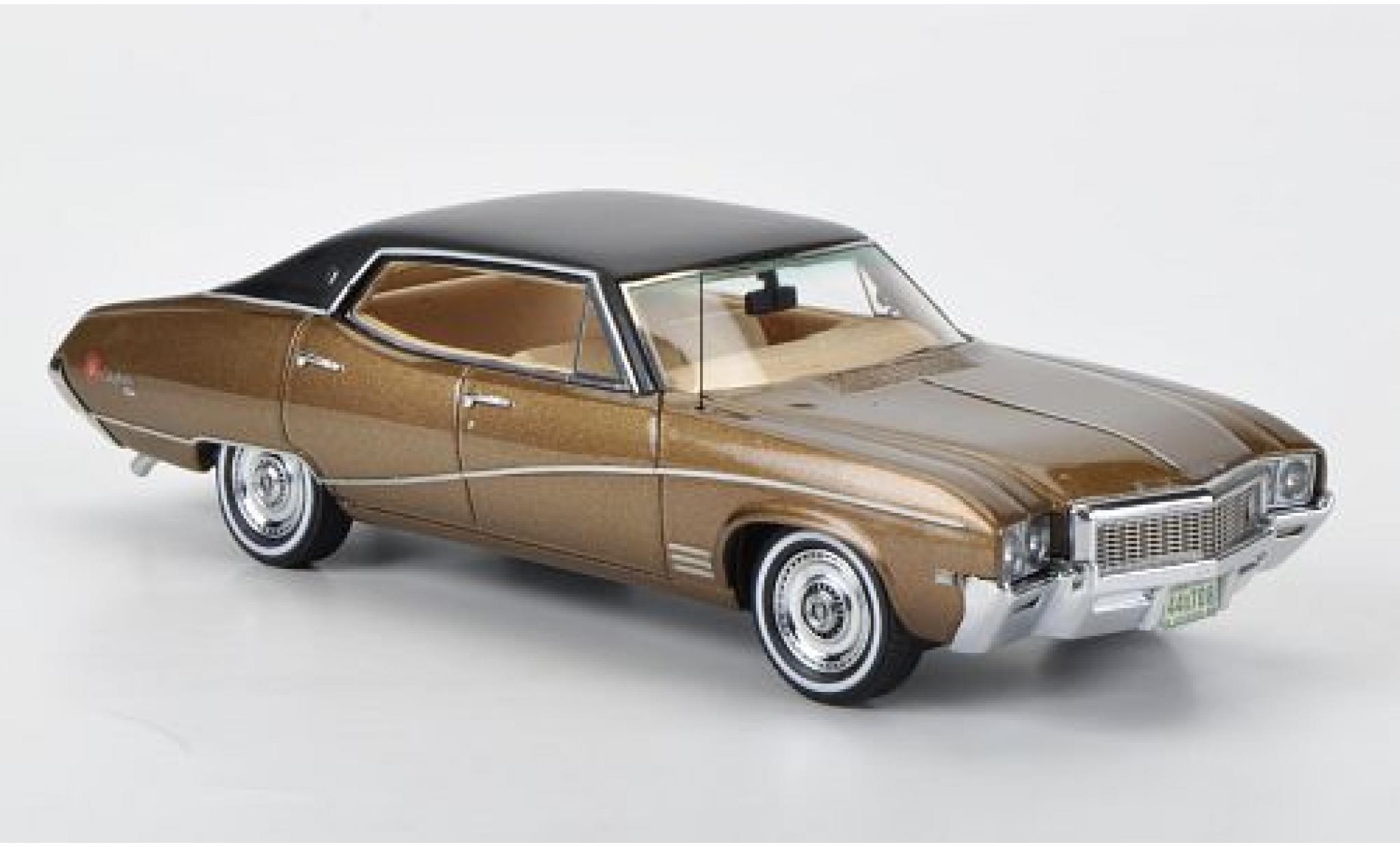 Buick Skylark 1/43 Neo Sedan metallic brown/matt-black 1968 diecast model cars