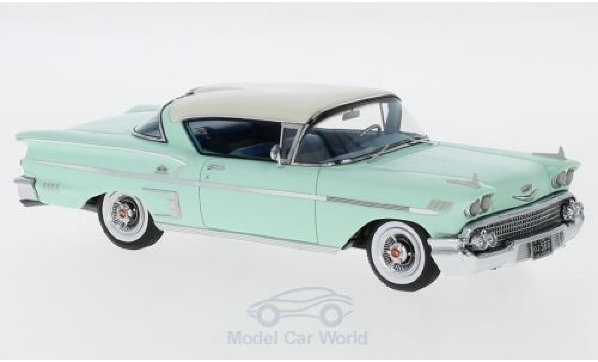 Chevrolet Bel Air 1/43 Neo Impala Sport Coupe green/beige 1958 diecast model cars