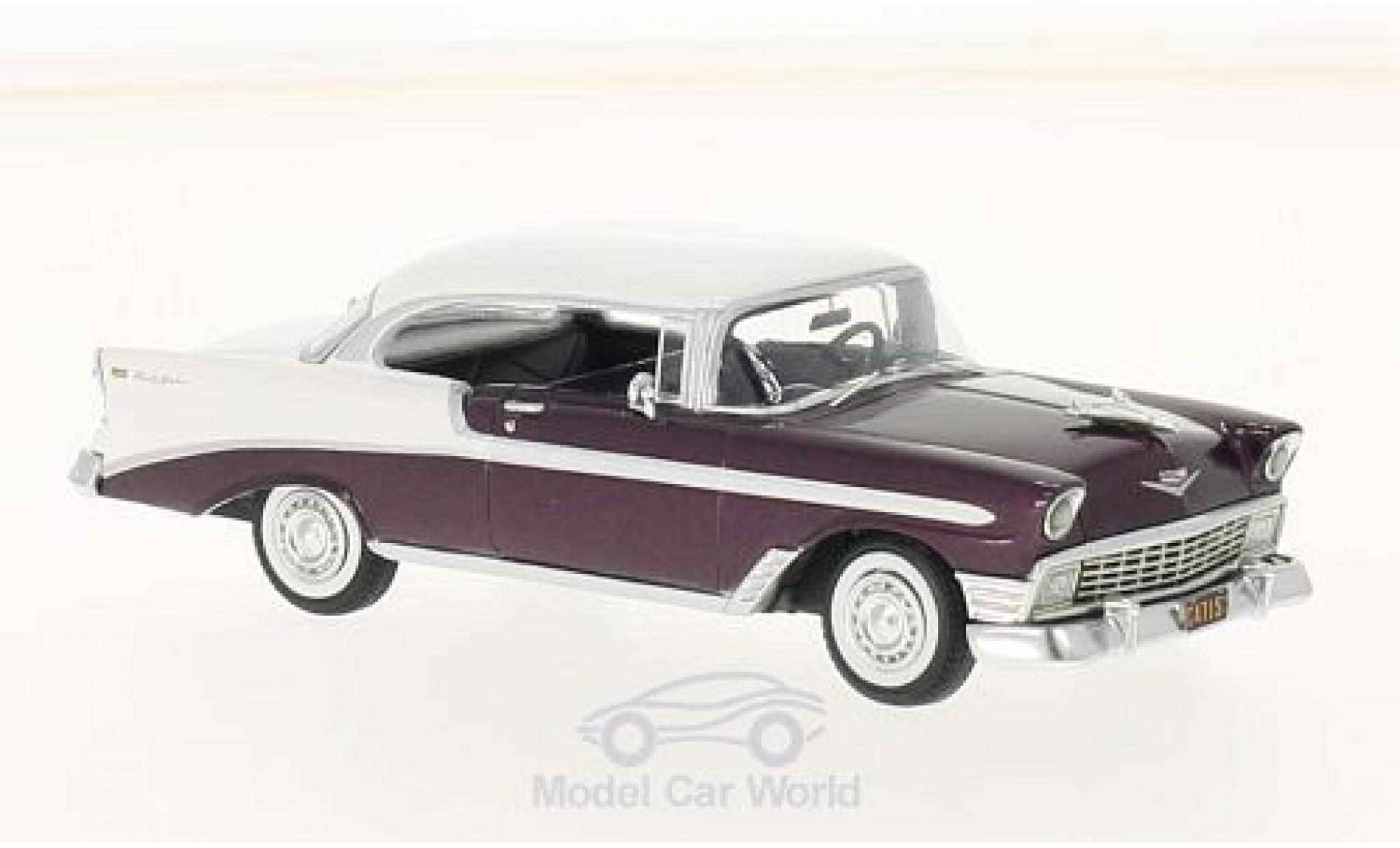 Chevrolet Bel Air 1/43 Neo Sport Coupe white/metallic red 1956 diecast model cars