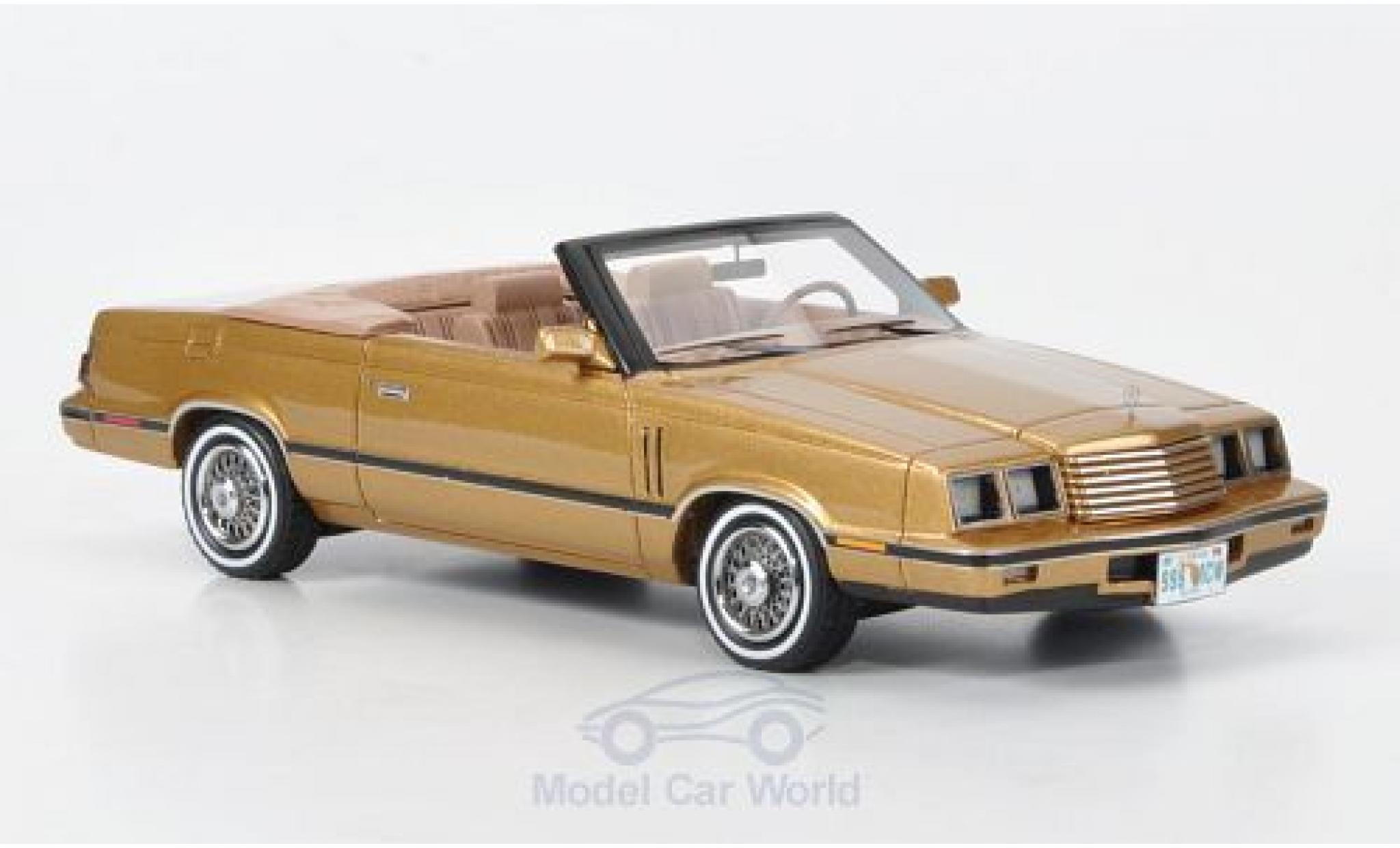 Dodge 600 1/43 Neo Convertible gold 1984 diecast model cars