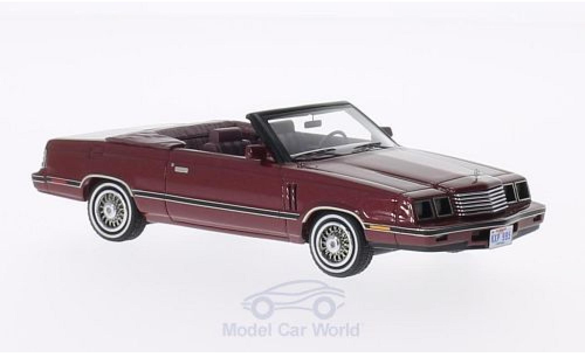 Dodge 600 1/43 Neo Convertible metallic red 1984 diecast model cars