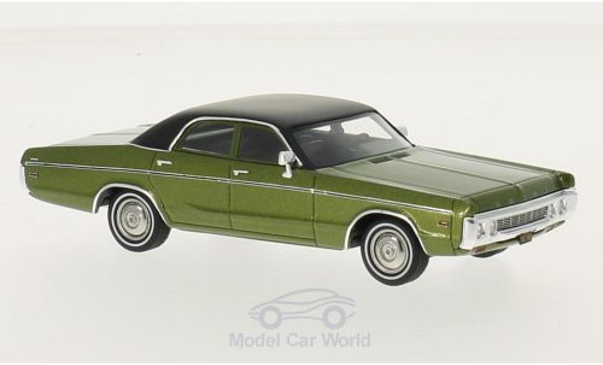 Dodge Polara 1/43 Neo Sedan metallic green/black 1972 diecast model cars
