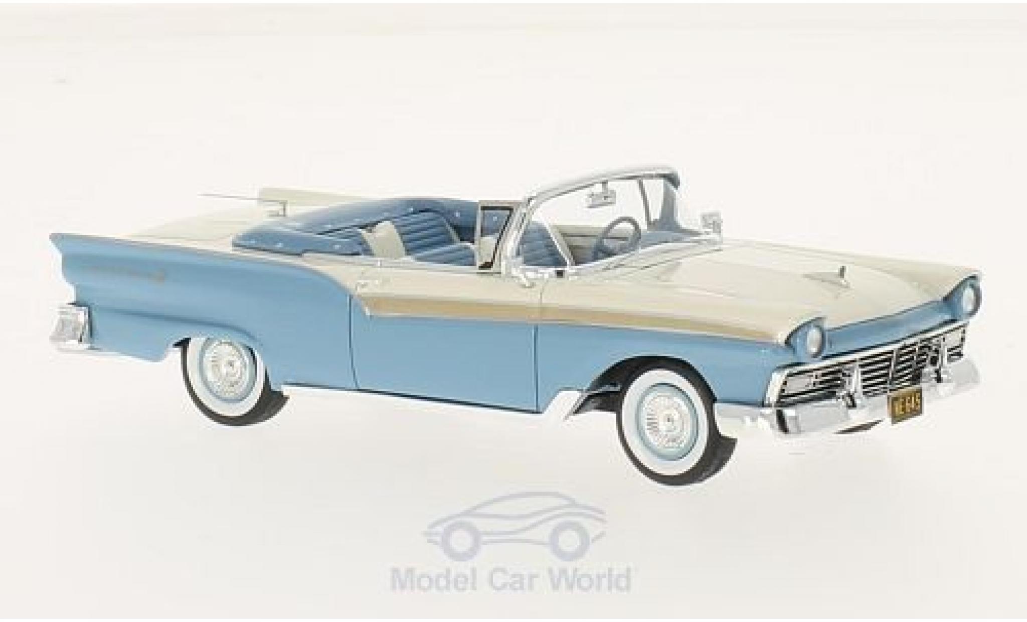 Ford Fairlane 1957 1/43 Neo 500 Convertible blue/white 1957 diecast model cars