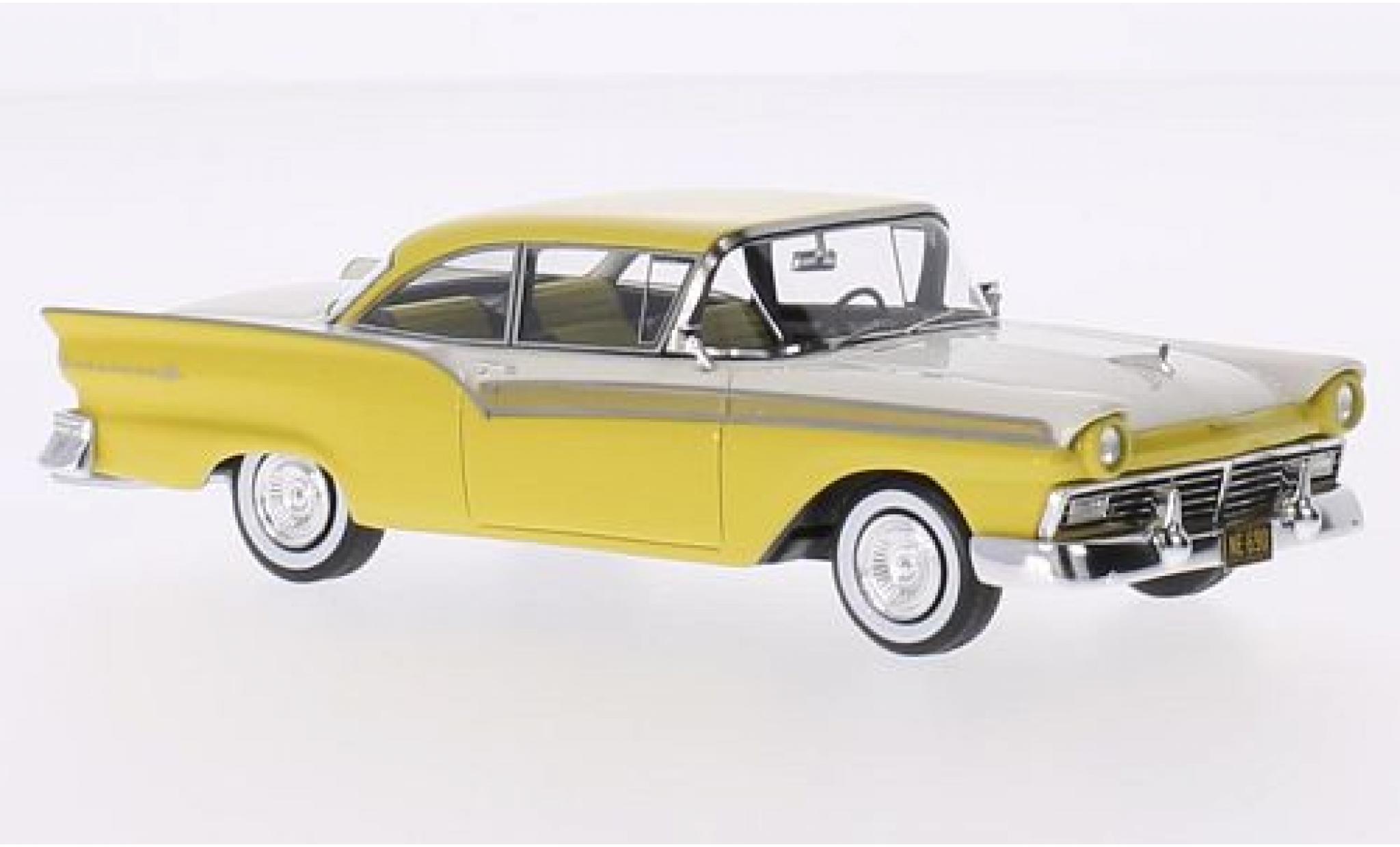 Ford Fairlane 1/43 Neo 500 Hardtop Coupe yellow/white 1957 diecast model cars