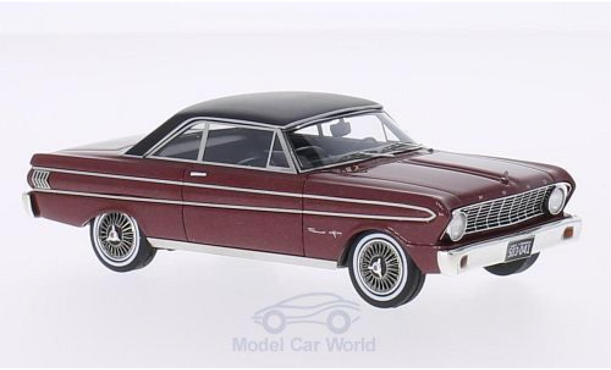 Ford Falcon 1/43 Neo Sprint metallic red/matt-black 1964 diecast model cars