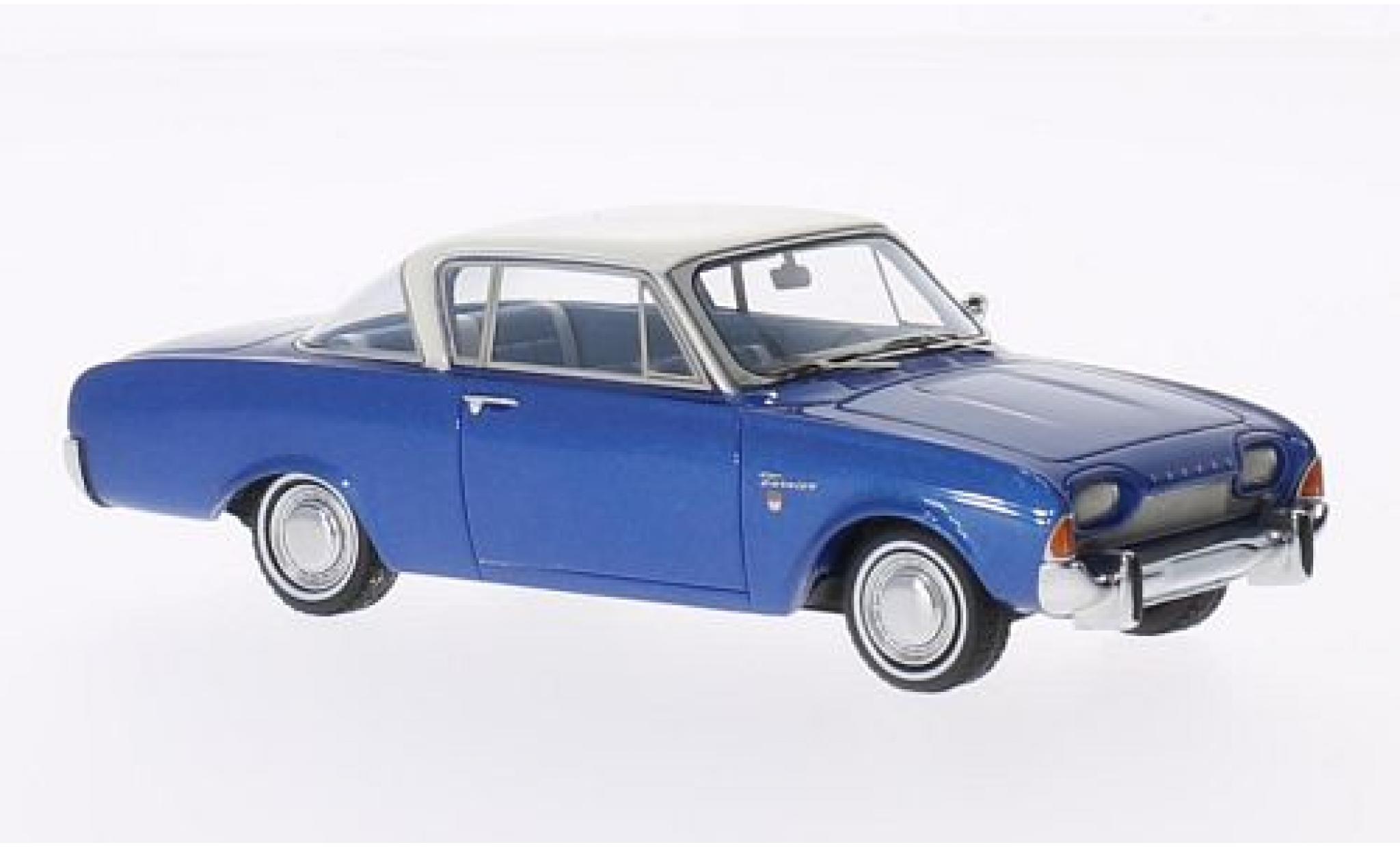 Ford Taunus 1/43 Neo 17M P3 Coupe metallic blue/white 1962 diecast model cars