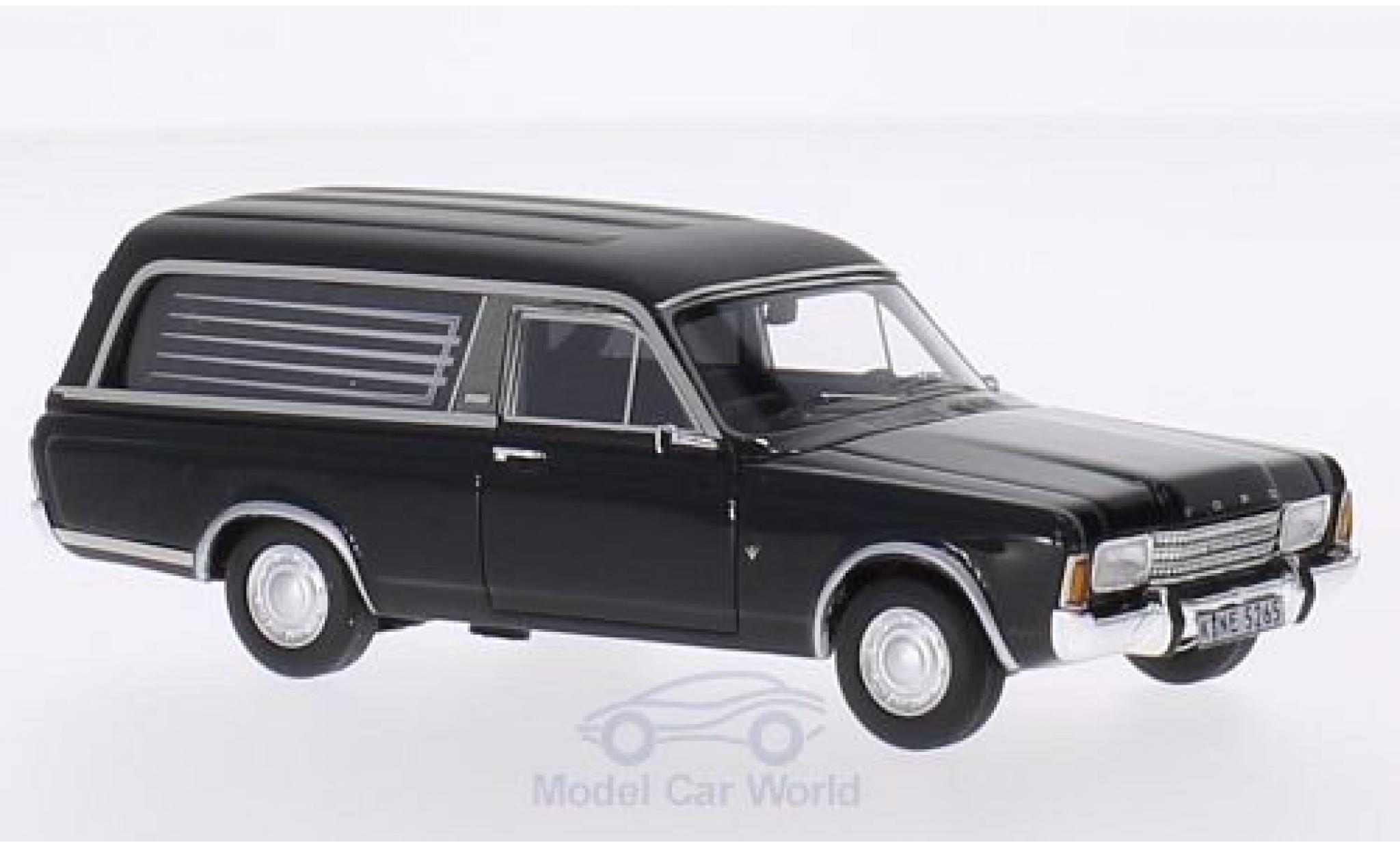 Ford Taunus 1969 1/43 Neo P7 Pollmann black 1969 Bestattungsfahrzeug diecast model cars