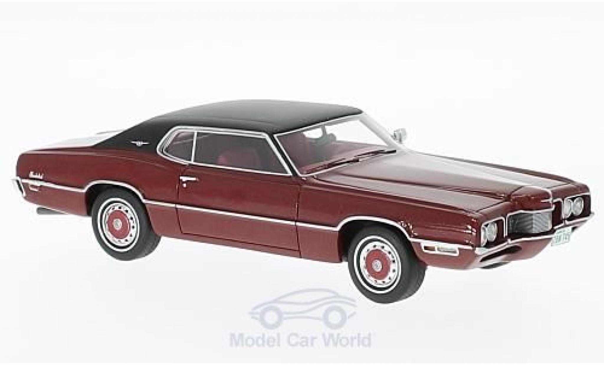 Ford Thunderbird 1/43 Neo 2-Door Landau red/black 1970 diecast model cars